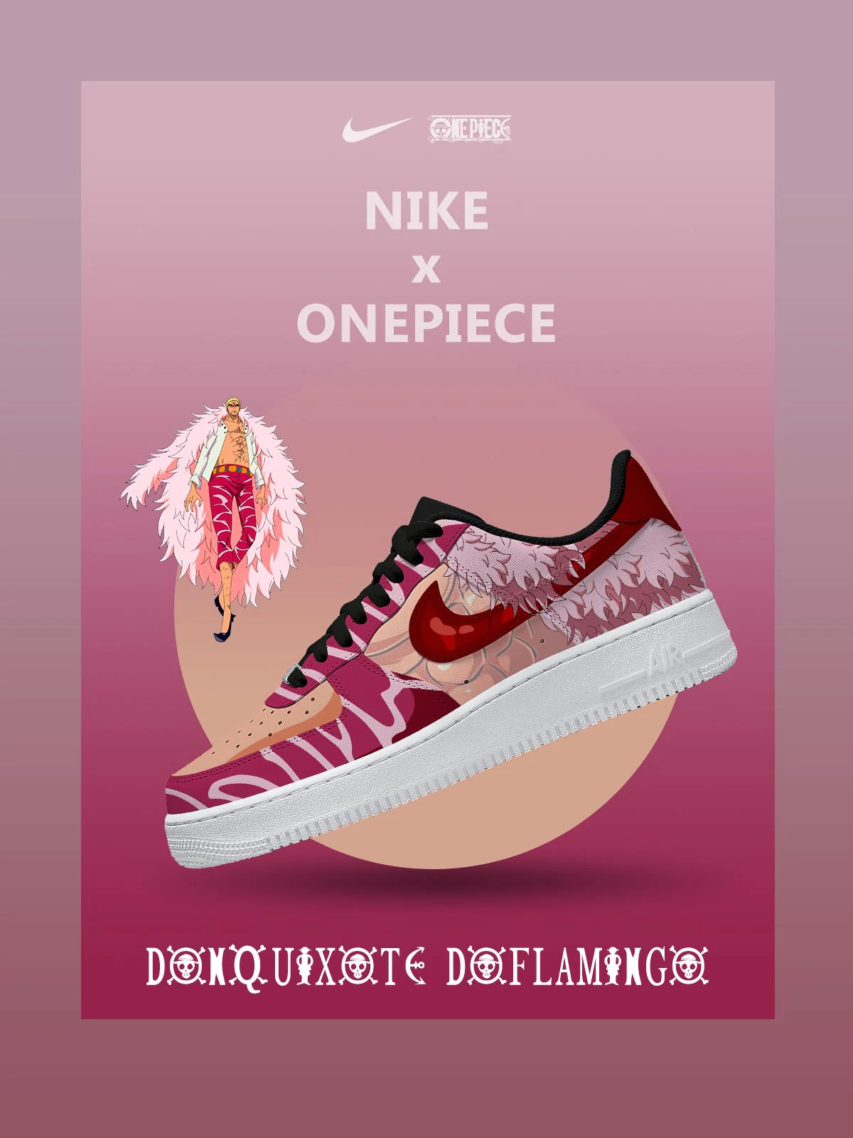 One Piece Custom Sneakers Shoes for Men and Woman
