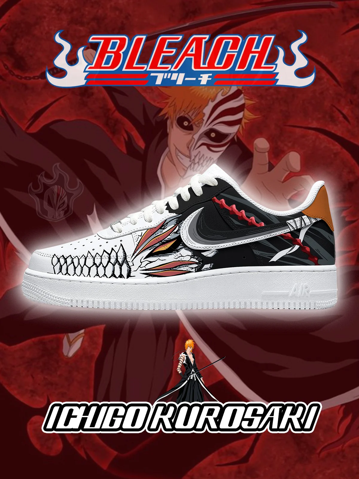 Bleach Custom Sneakers Shoes for Men and Woman