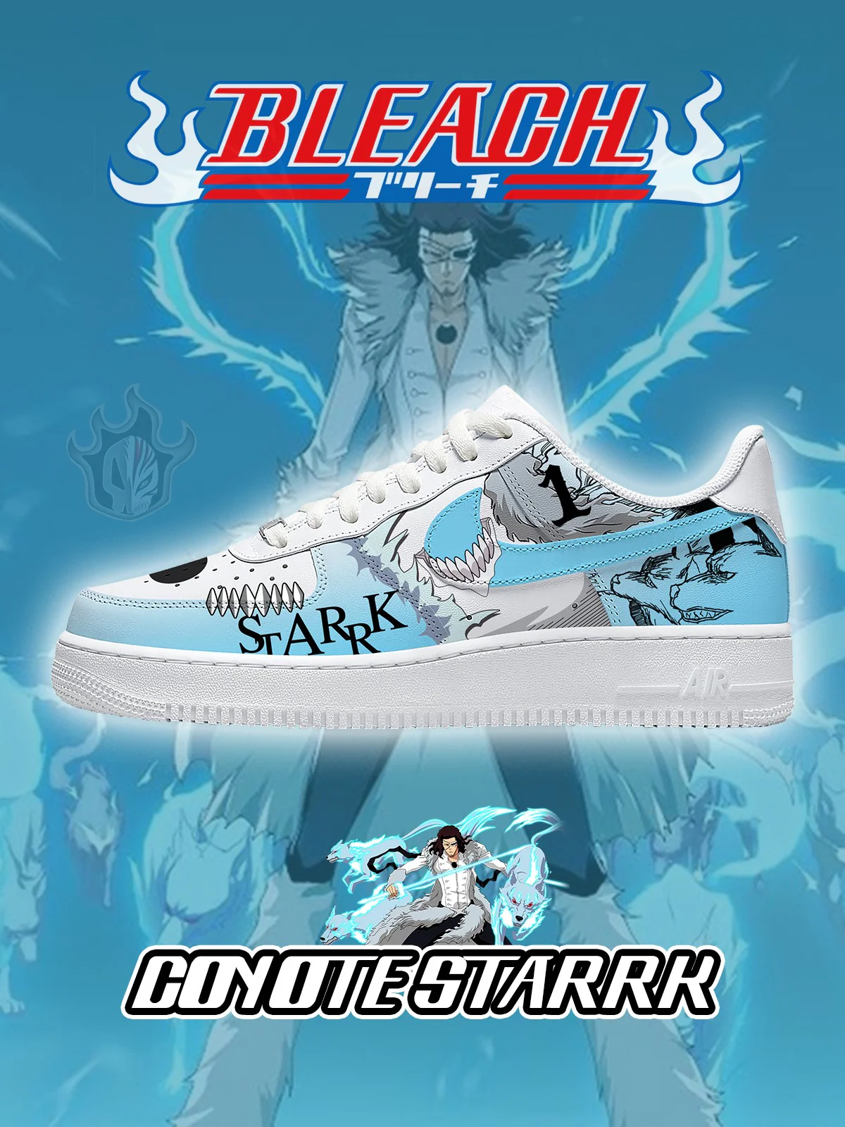 Bleach Custom Sneakers Shoes for Men and Woman