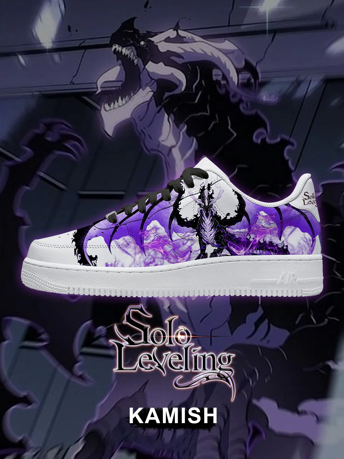 Solo Leveling Custom Sneakers Shoes for Men and Woman