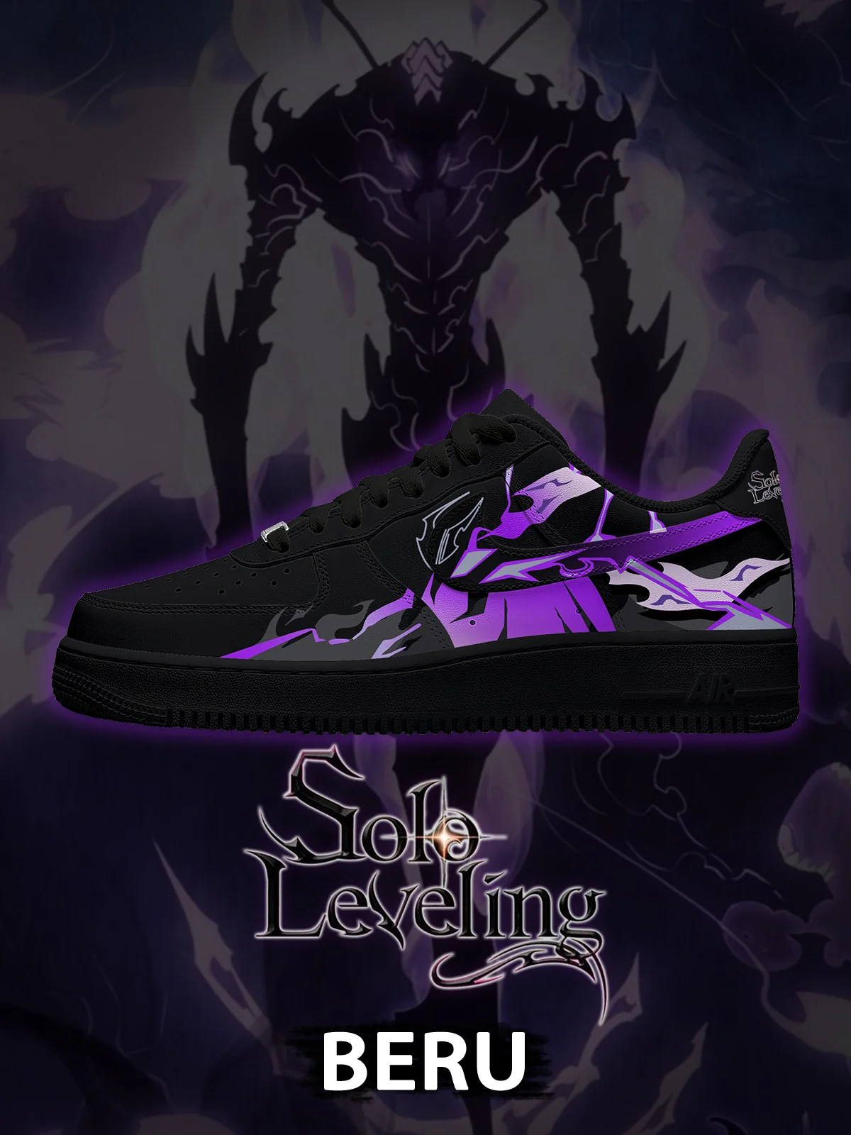 Solo Leveling Custom Sneakers Shoes for Men and Woman