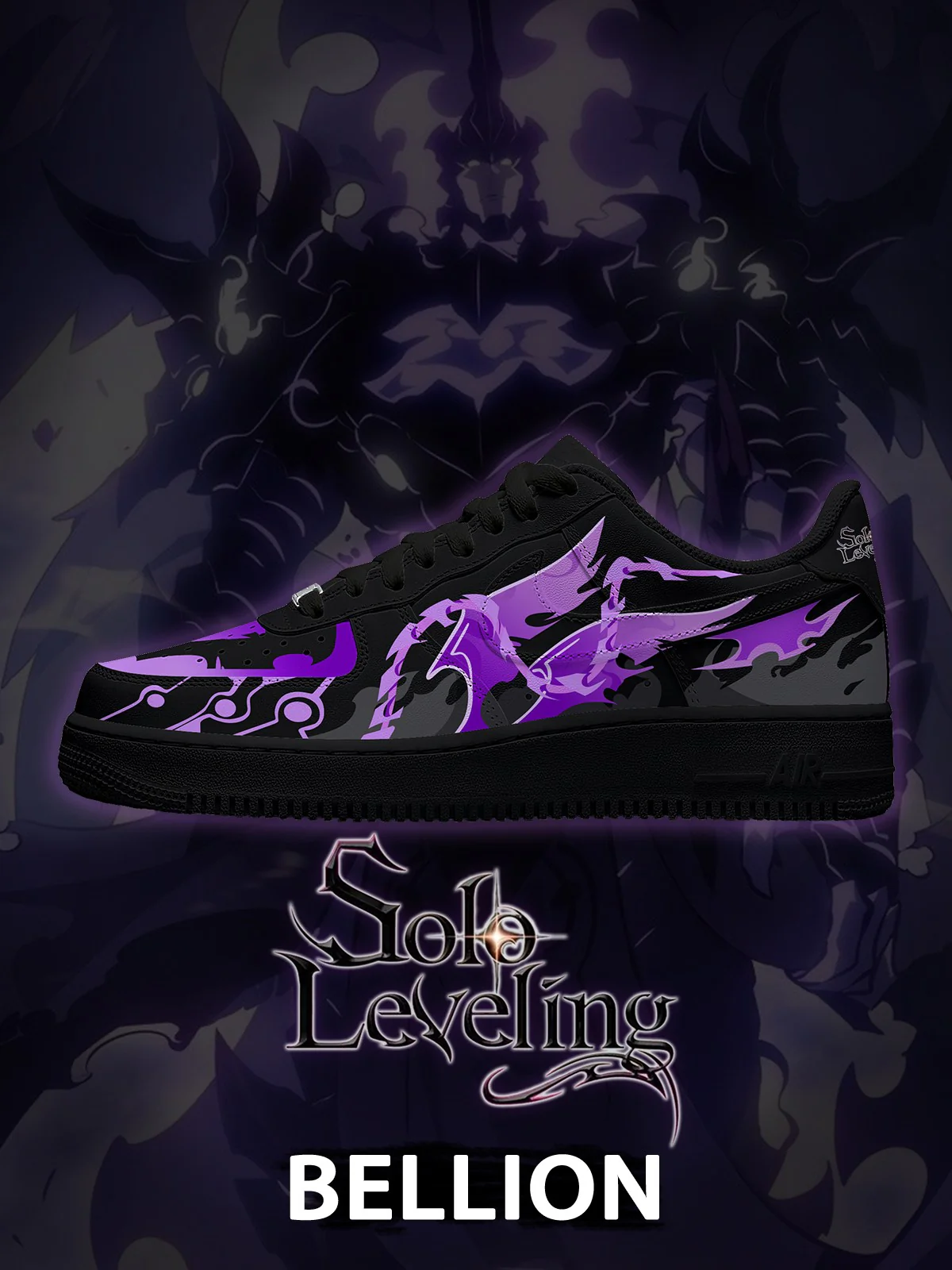 Solo Leveling Custom Sneakers Shoes for Men and Woman