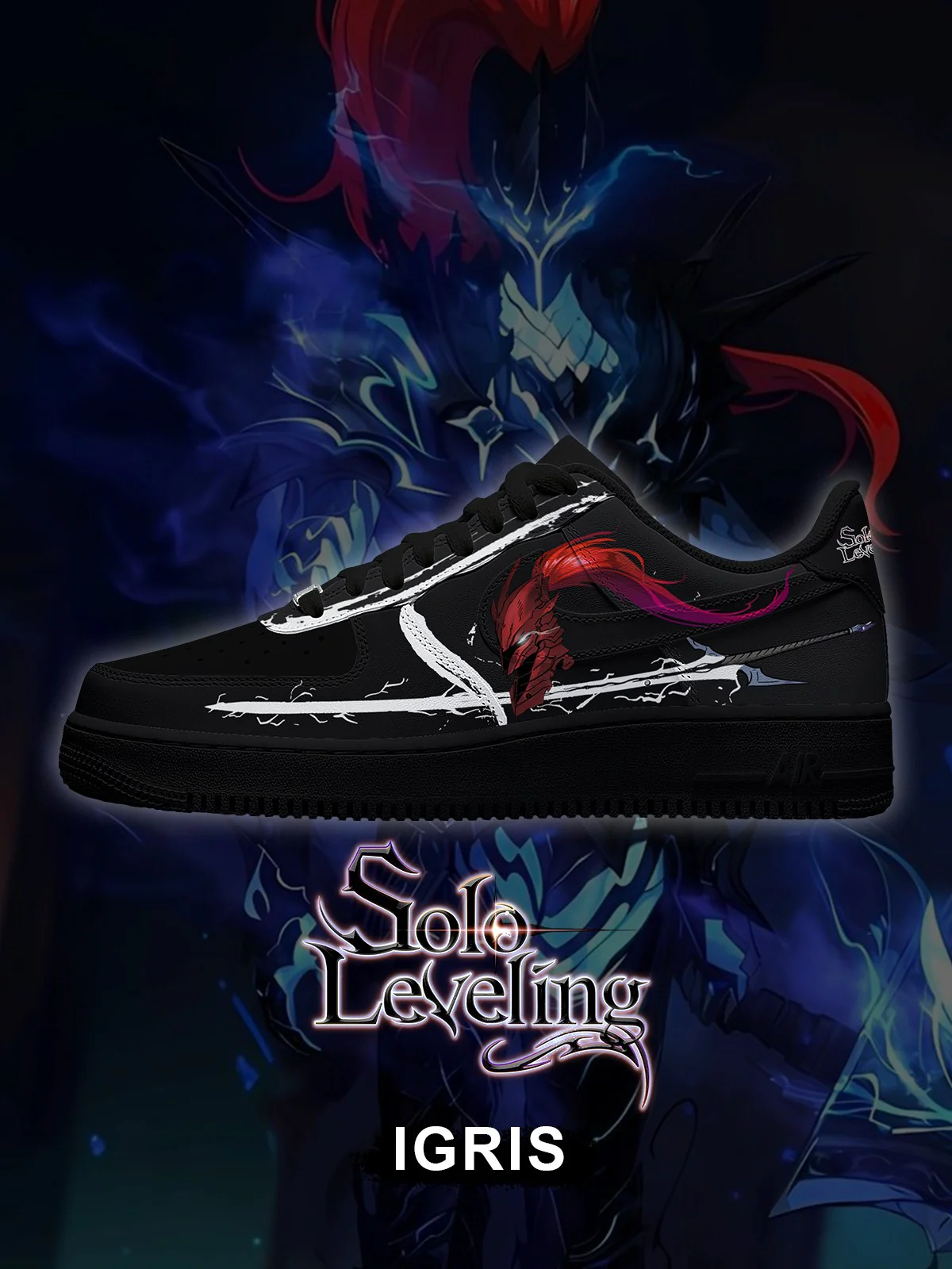 Solo Leveling Custom Sneakers Shoes for Men and Woman