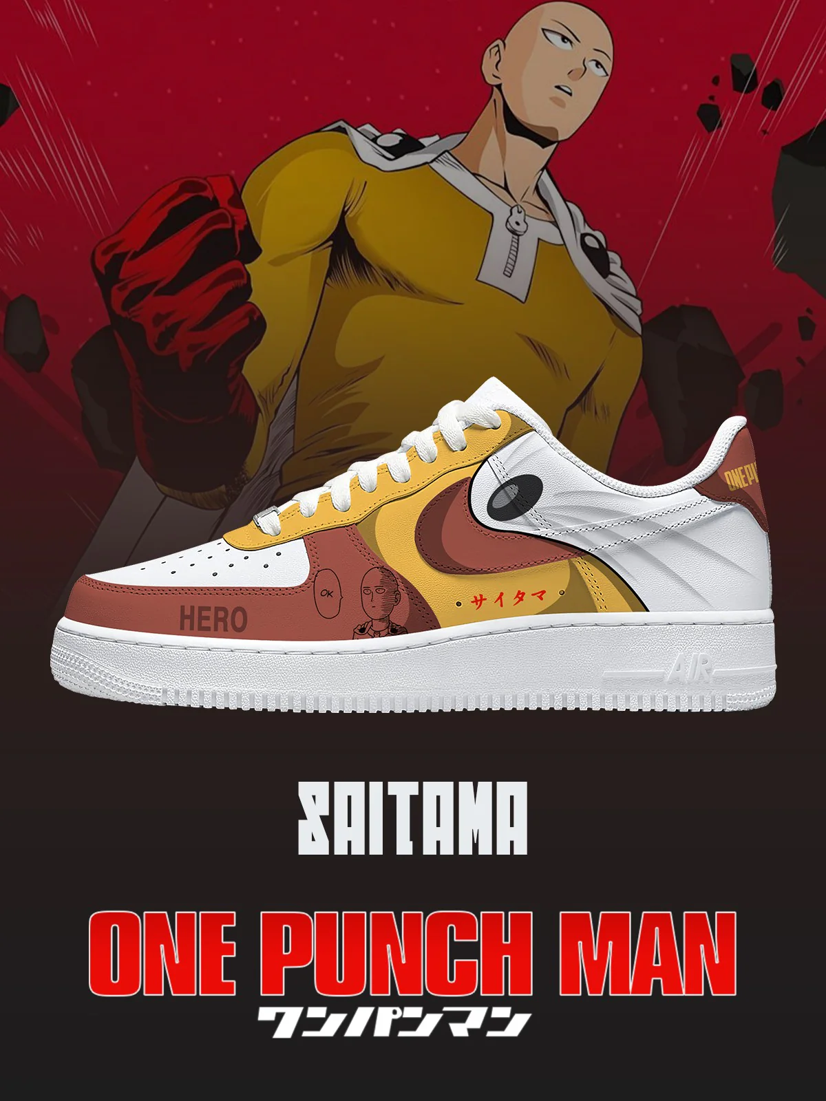 One Punch Man Custom Sneakers Shoes for Men and Woman
