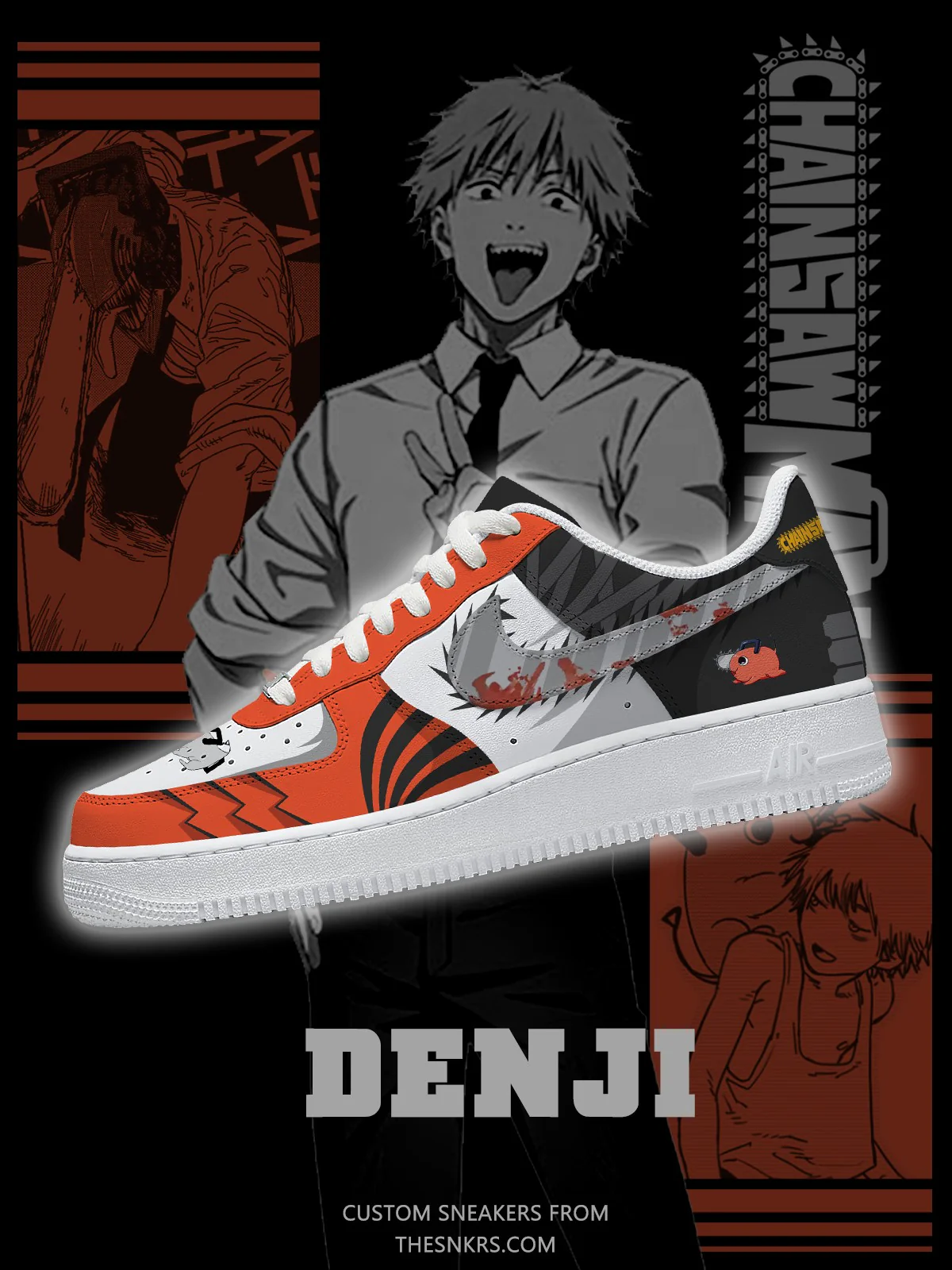 Chainsaw Man Custom Sneakers Shoes for Men and Woman