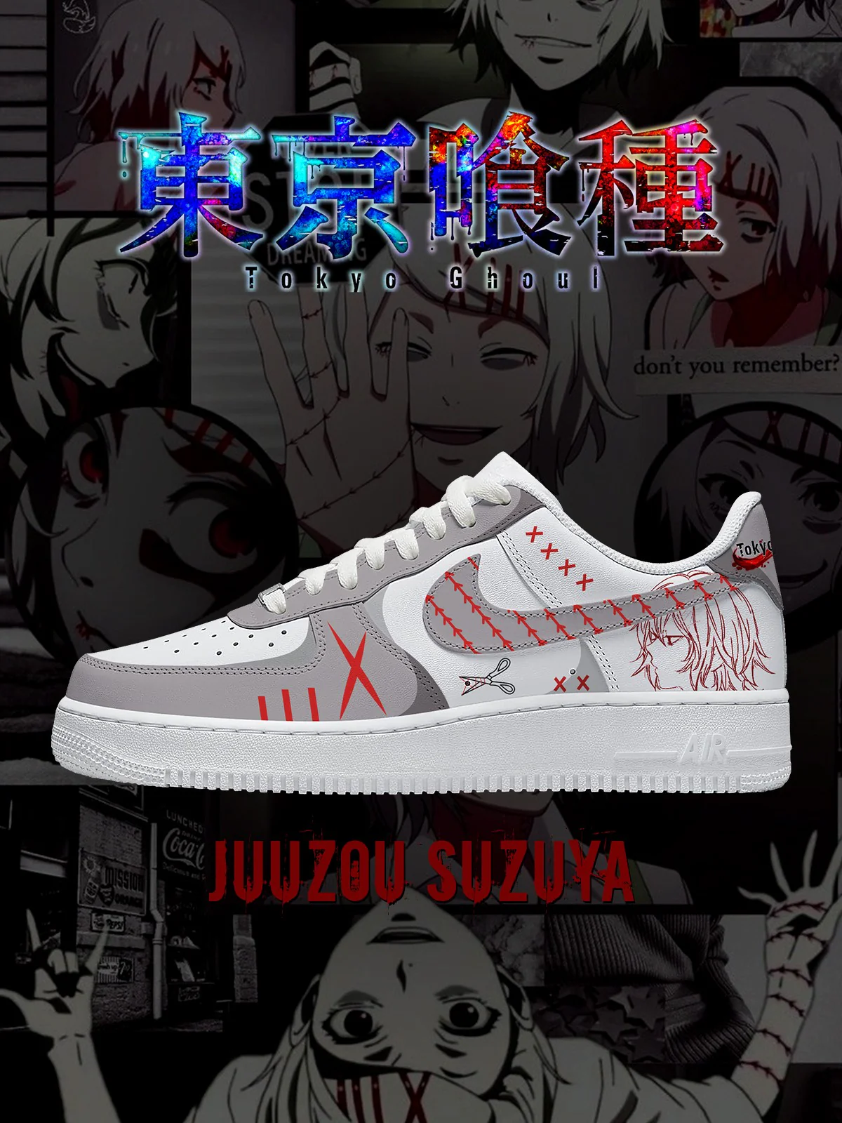 Tokyo Ghoul Custom Sneakers Shoes for Men and Woman