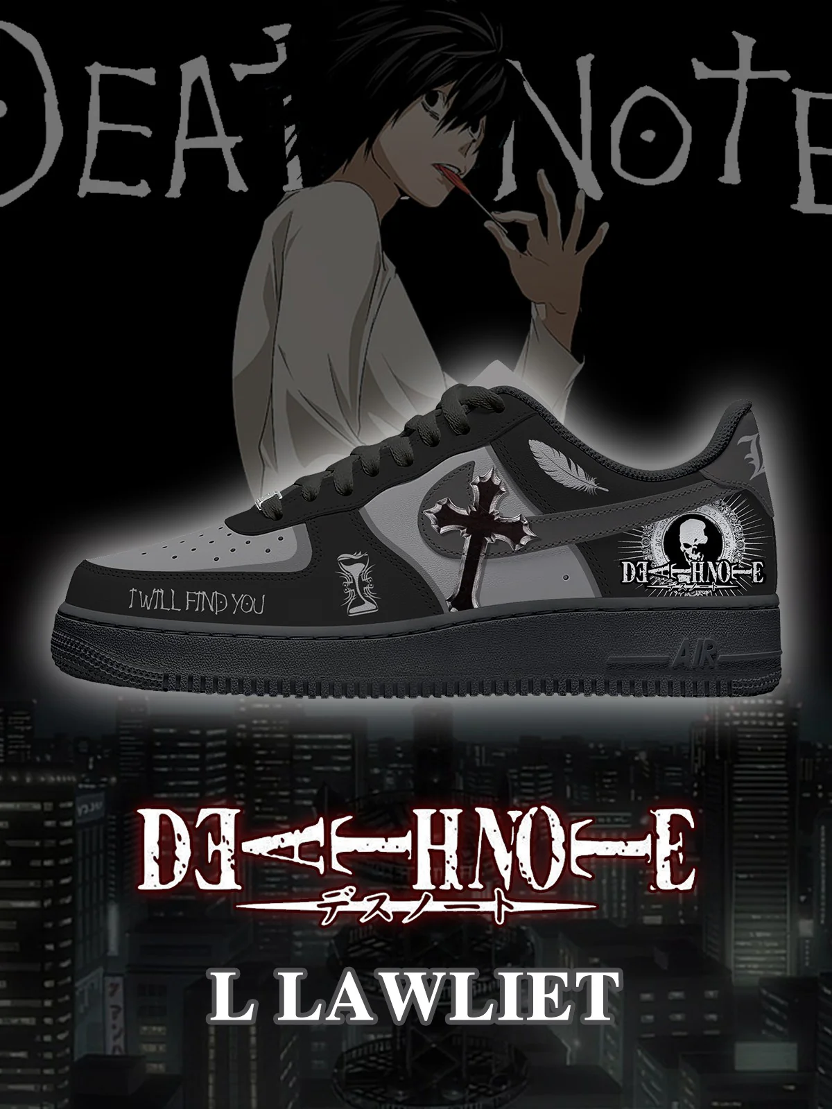 Death Note Custom Sneakers Scarpe Shoes for Men and Woman