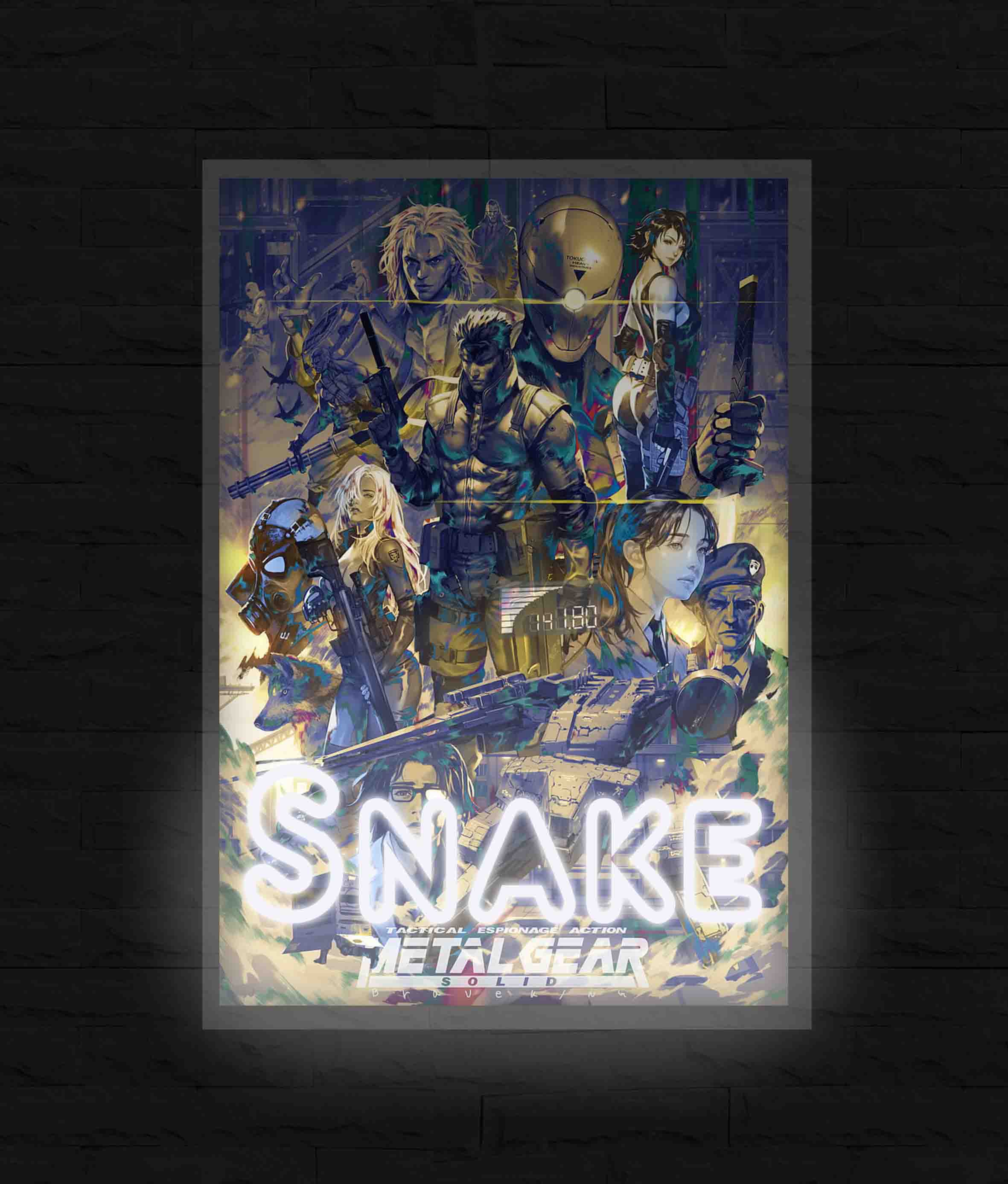 Insegna Neon - Metal Gear Solid - Game