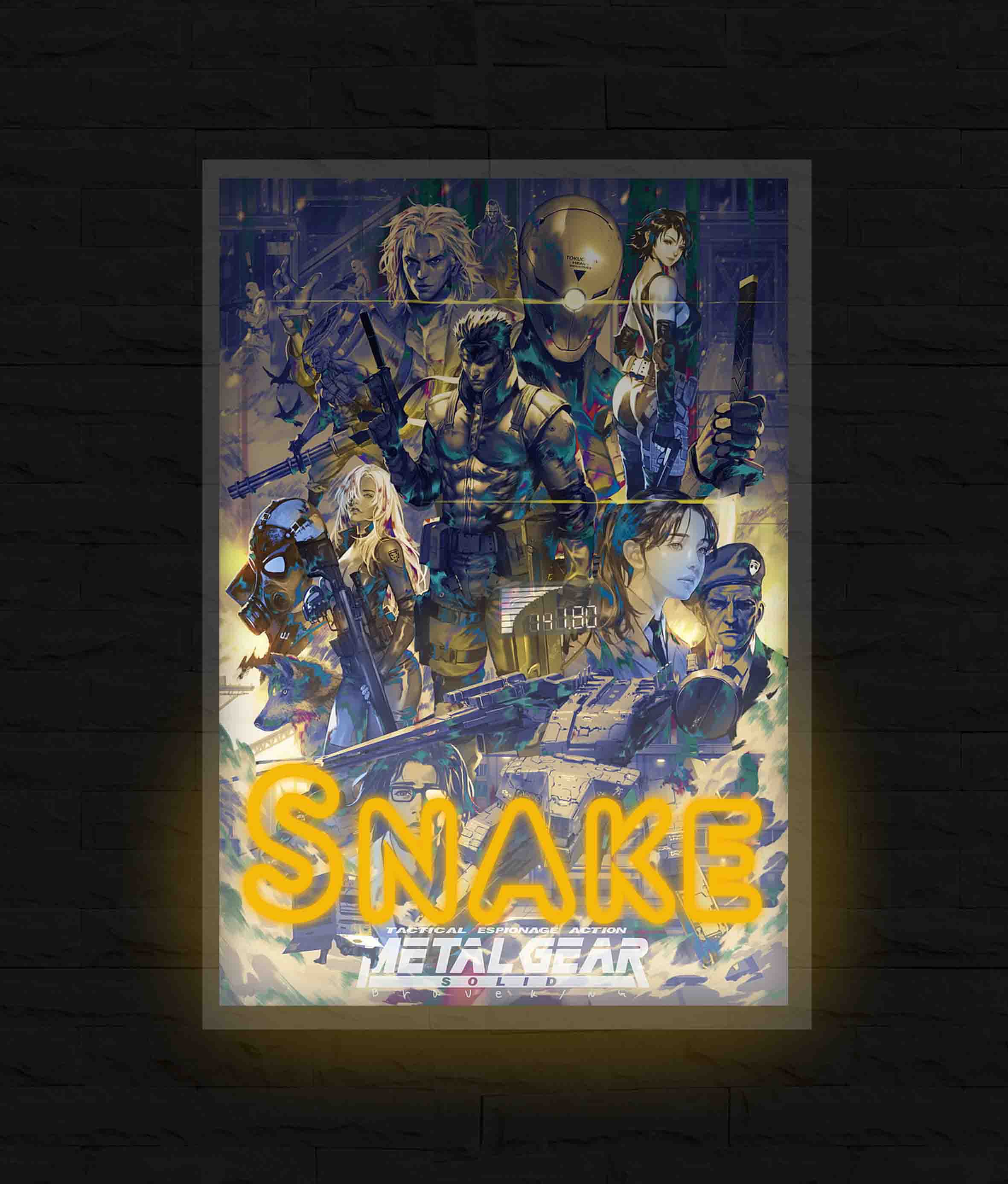 Insegna Neon - Metal Gear Solid - Game