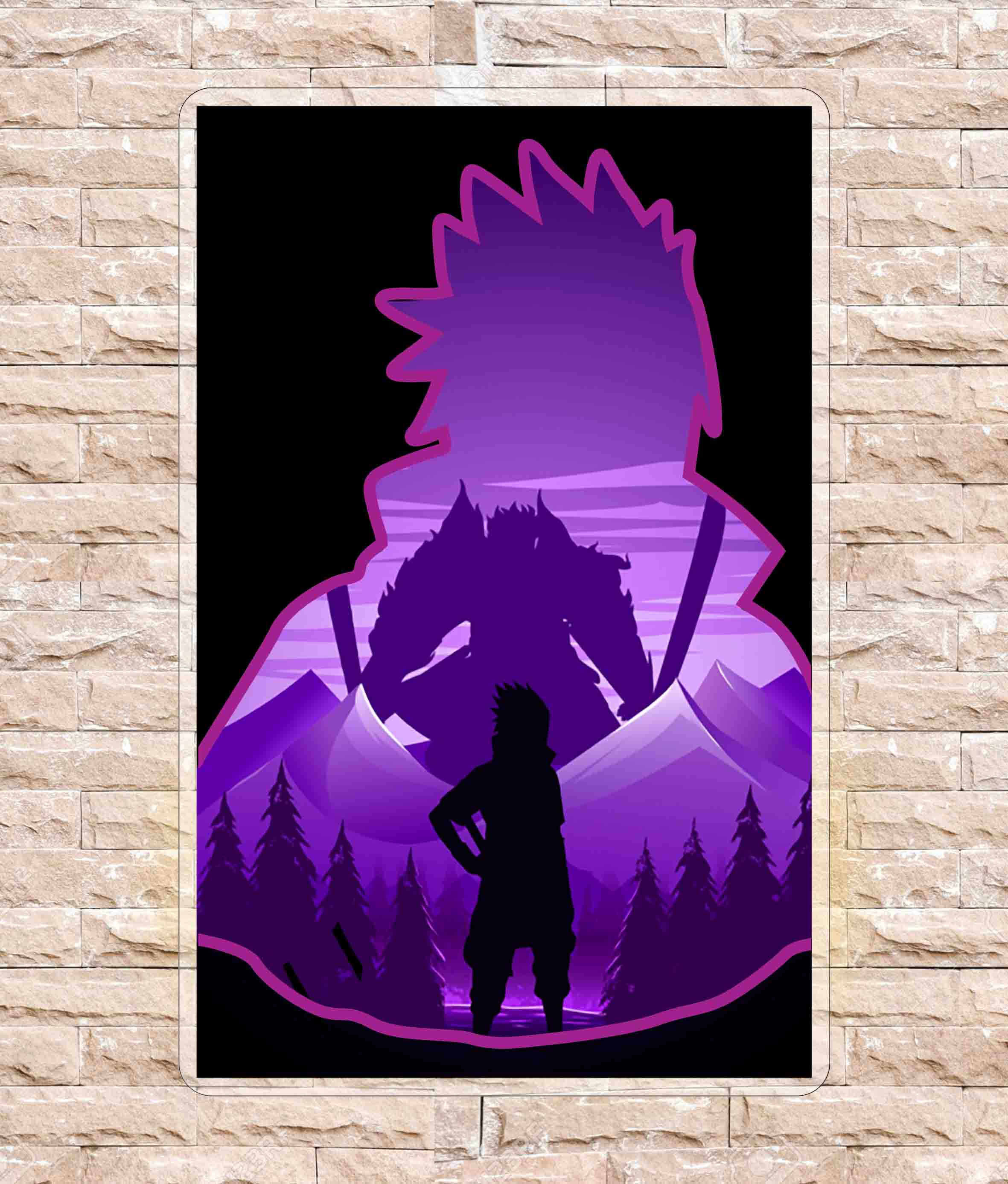 Insegna Neon - Sasuke Uchiha - Anime Manga