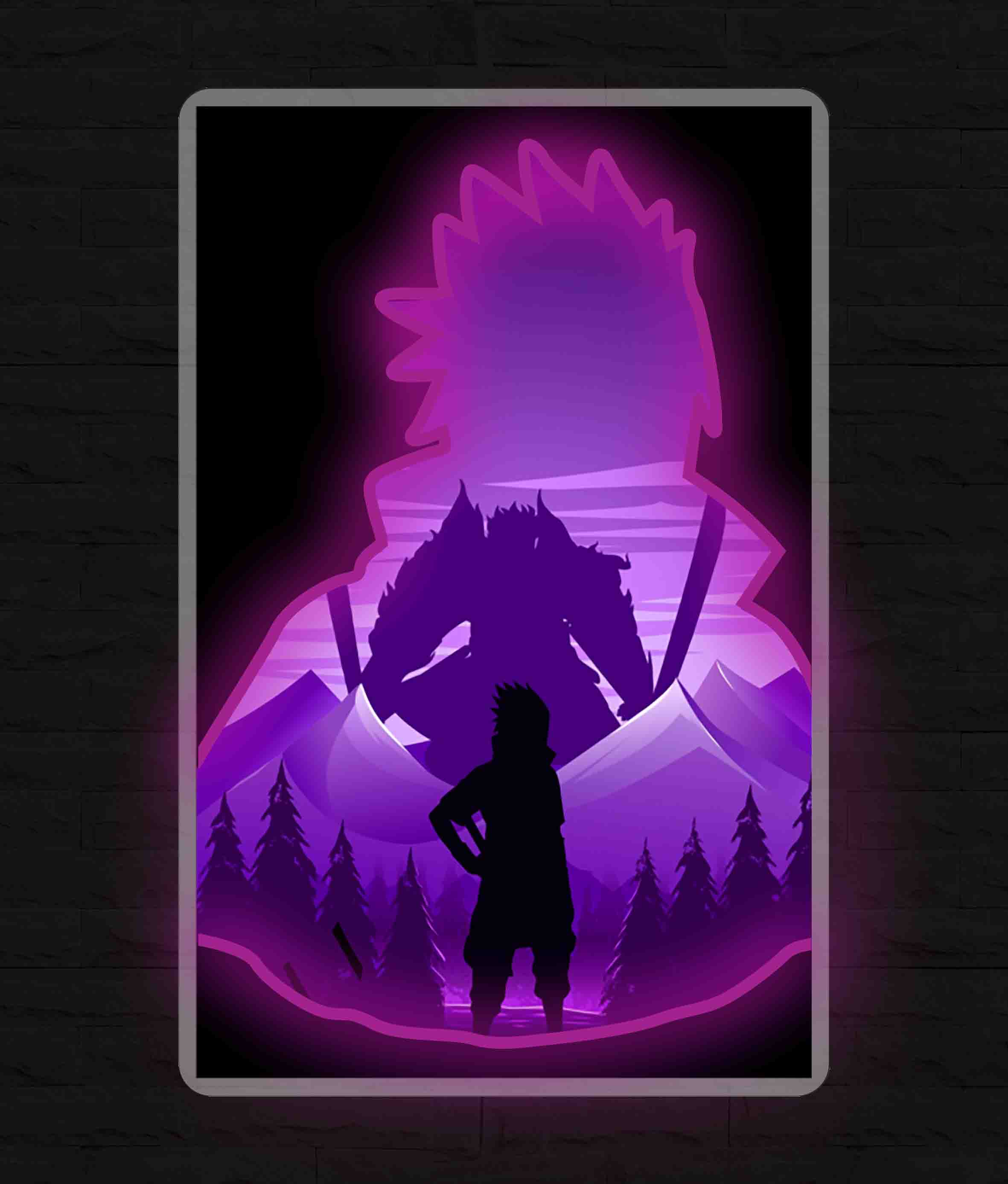 Insegna Neon - Sasuke Uchiha - Anime Manga