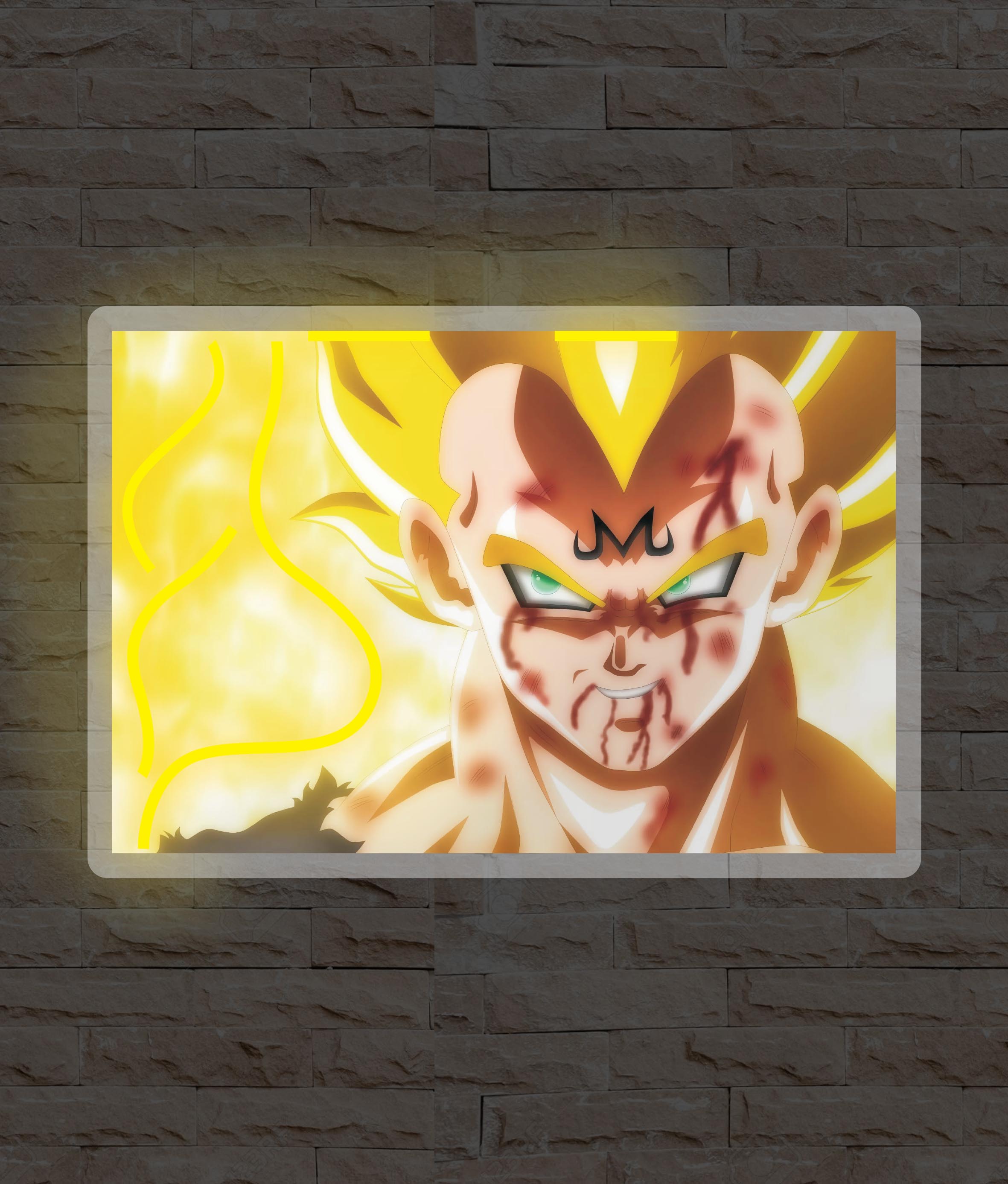 Insegna Neon Led - Principe Dei Saiyan - Manga Anime