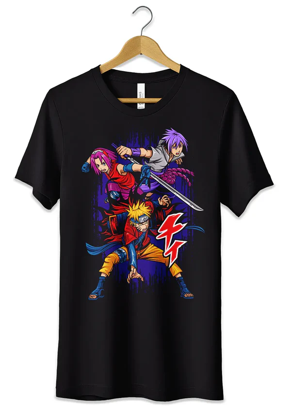 T-Shirts Maglietta Anime Manga Naruto Mixed Characters