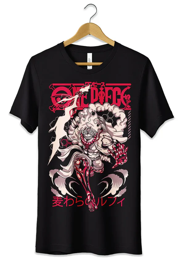 T-Shirt Maglietta Mixed Anime Monkey D Luffy Gear 5 One Piece