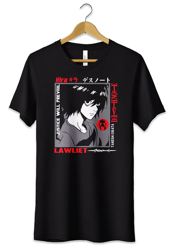T-Shirts Maglietta Anime Death Note mixed Light, Ryuk and L
