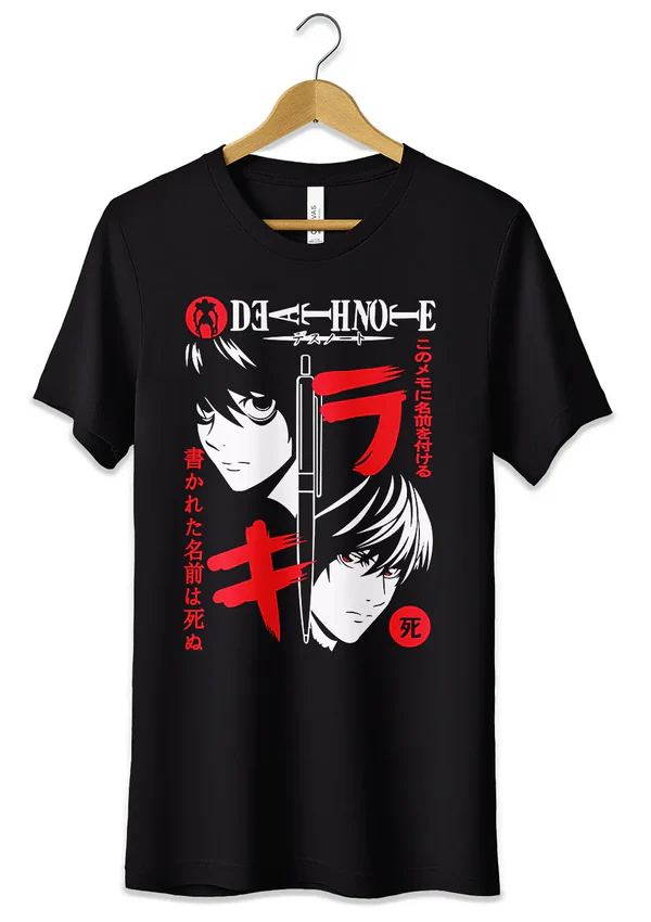 T-Shirts Maglietta Anime Death Note mixed Light, Ryuk and L