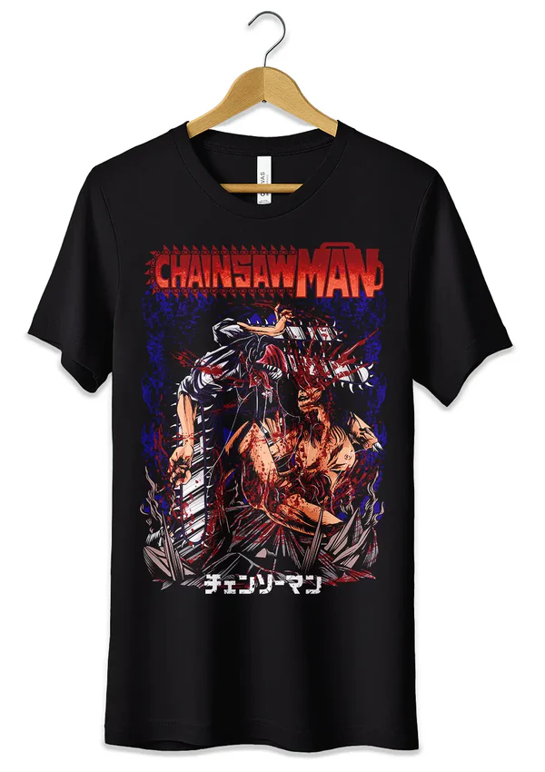 T-Shirts Maglietta Anime Mixed Denji Chainsaw Man