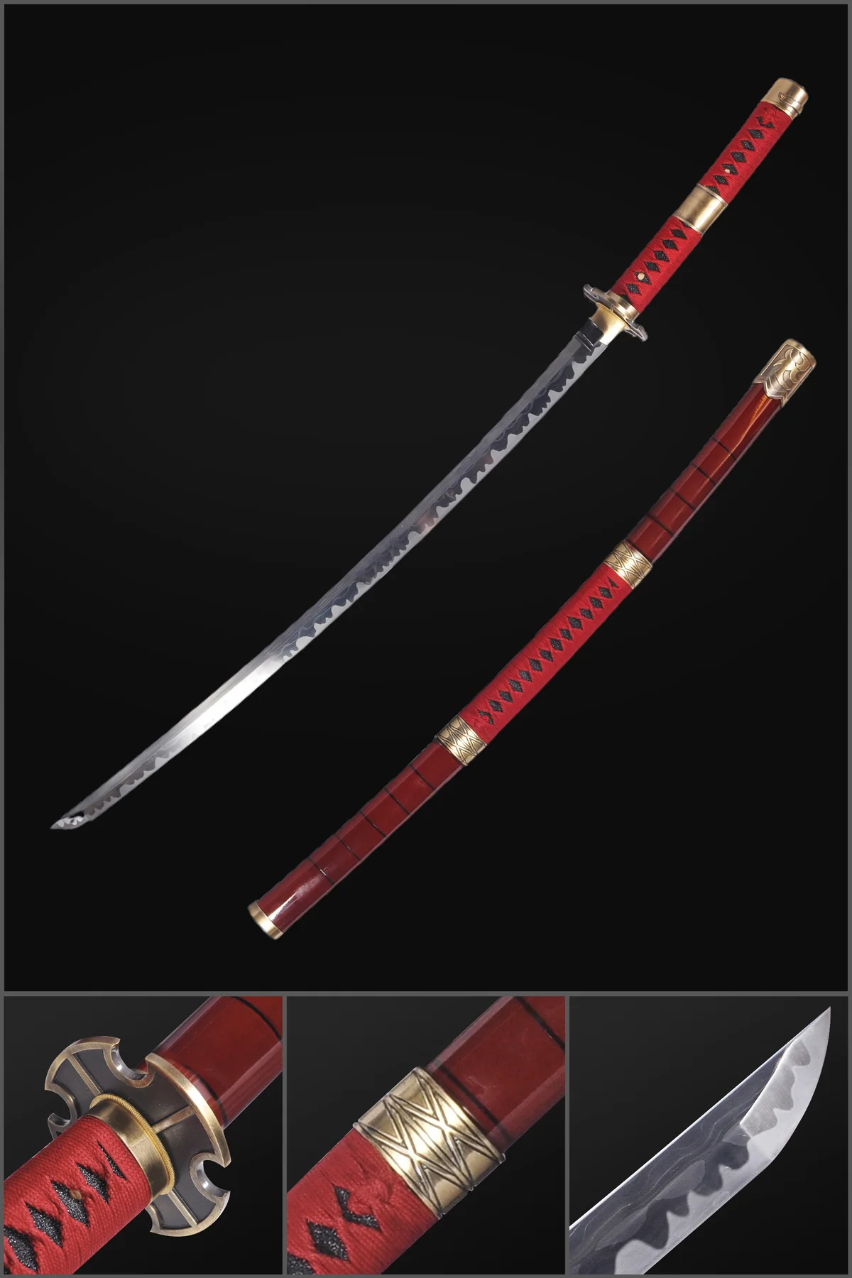 Handmade Anime One Piece Sword Nichirin Sword 1095 High Carbon Steel