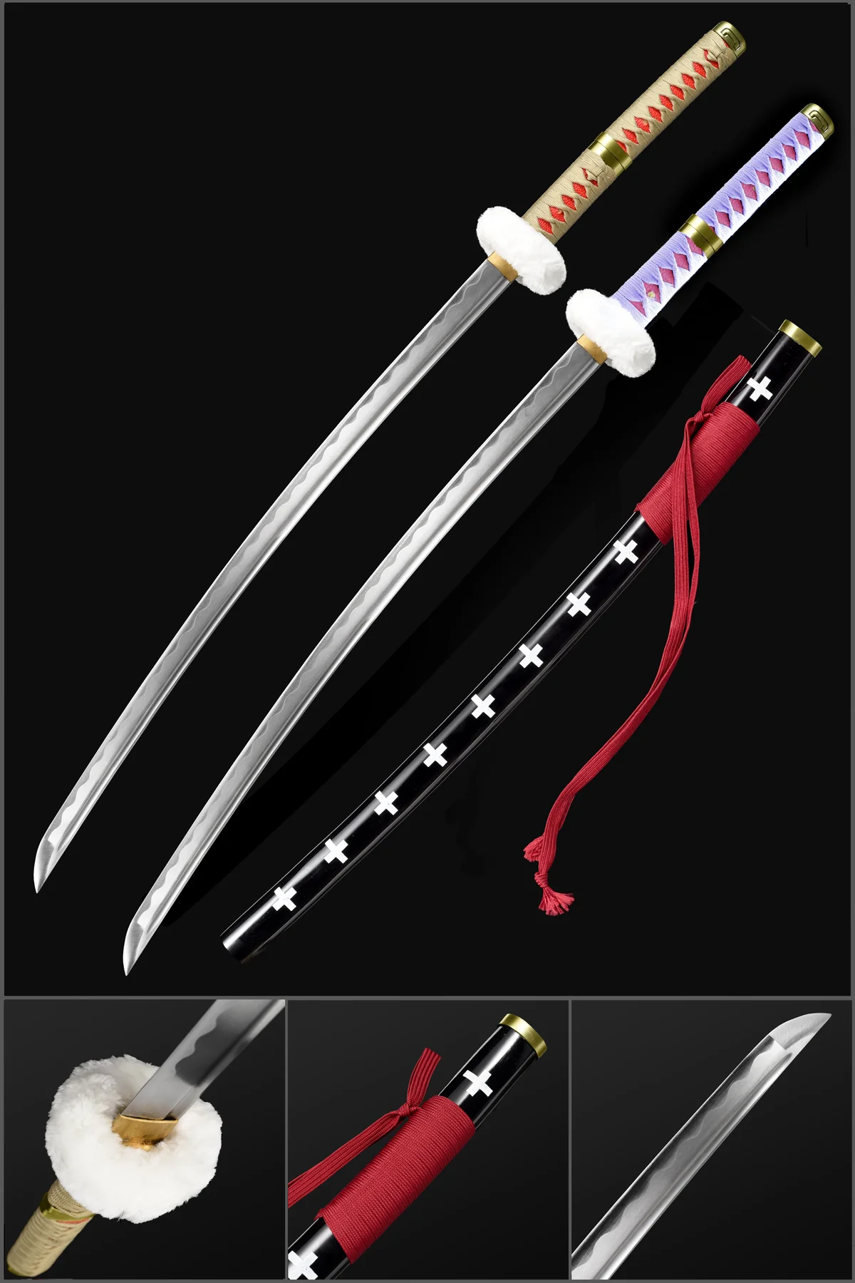 Handmade Anime One Piece Sword Nichirin Sword 1095 High Carbon Steel 