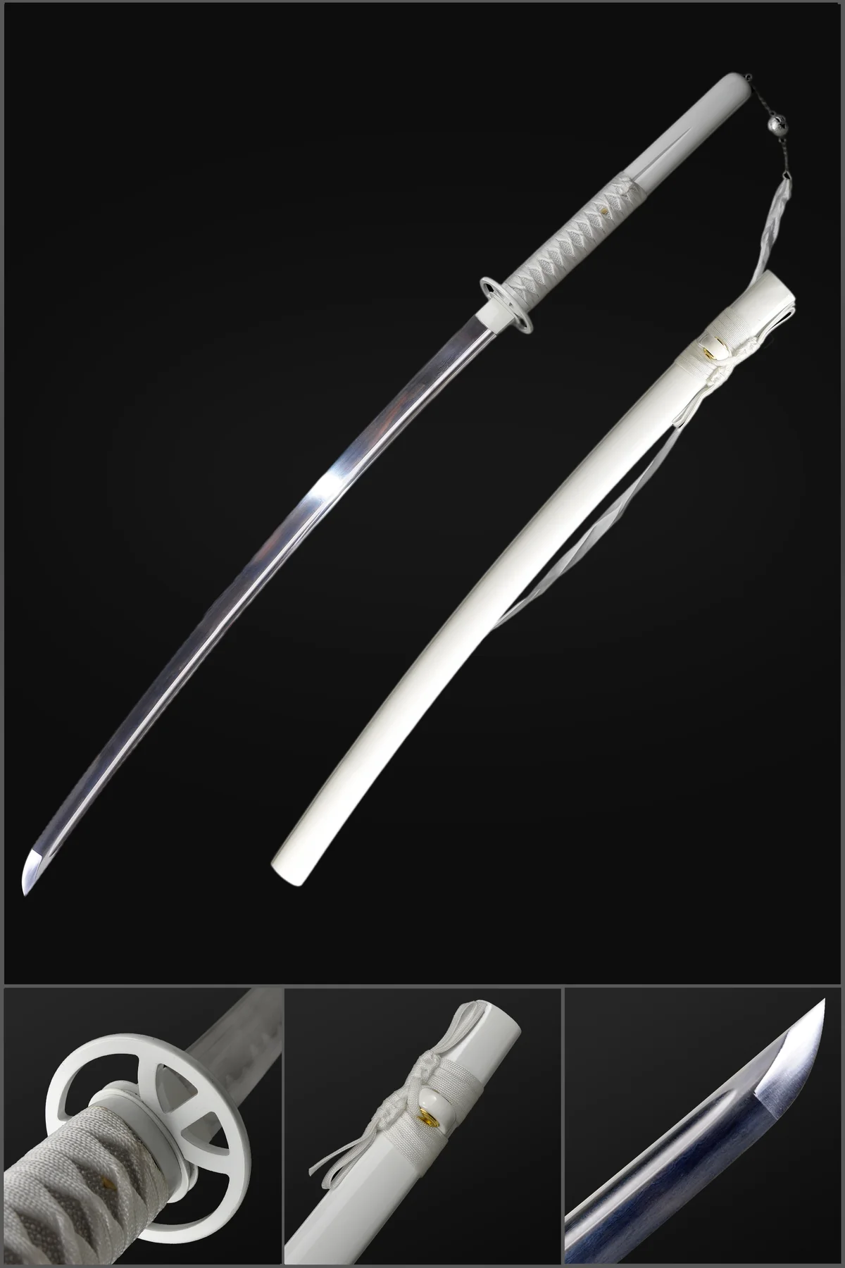 Handmade Anime Bleach Sword Nichirin Sword 1095 High Carbon Steel 