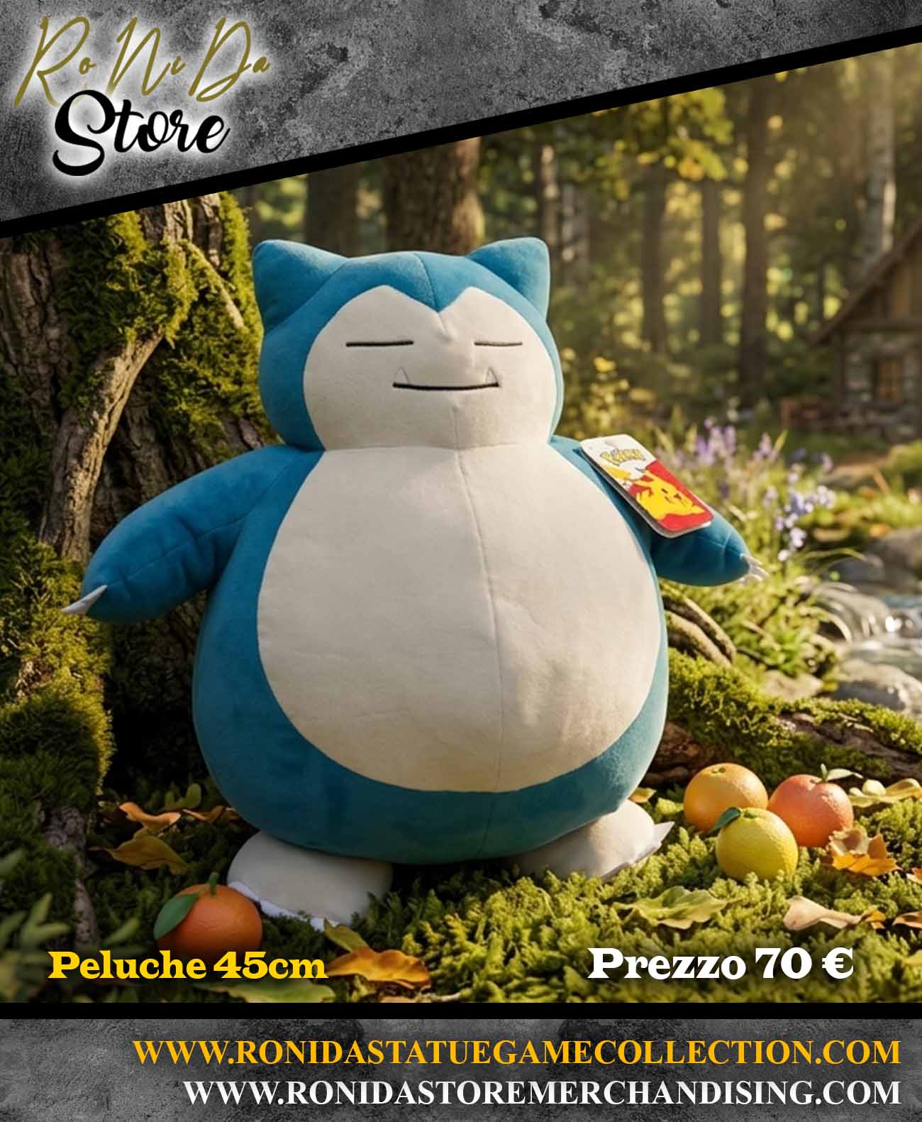 JazWares Peluche - Pokémon Plush Figure Sleeping Snorlax