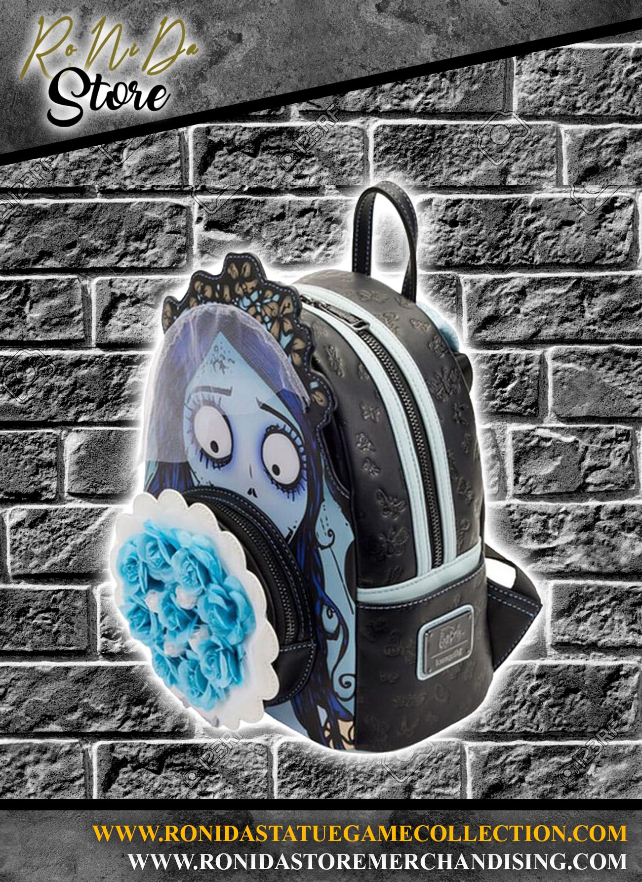 Corpse Bride Backpack /  Mini Backpack Emily Bouquet