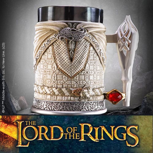 Lord of the Rings Tankard Gandalf the White and Frodo