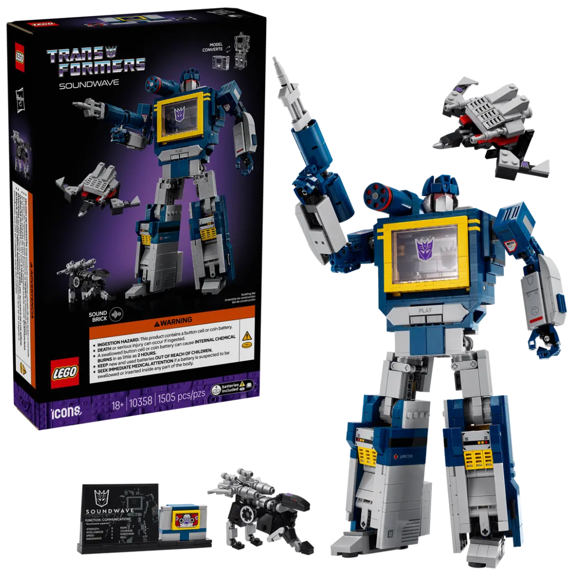 LEGO - ICONS - TRANSFORMERS SOUNDWAVE