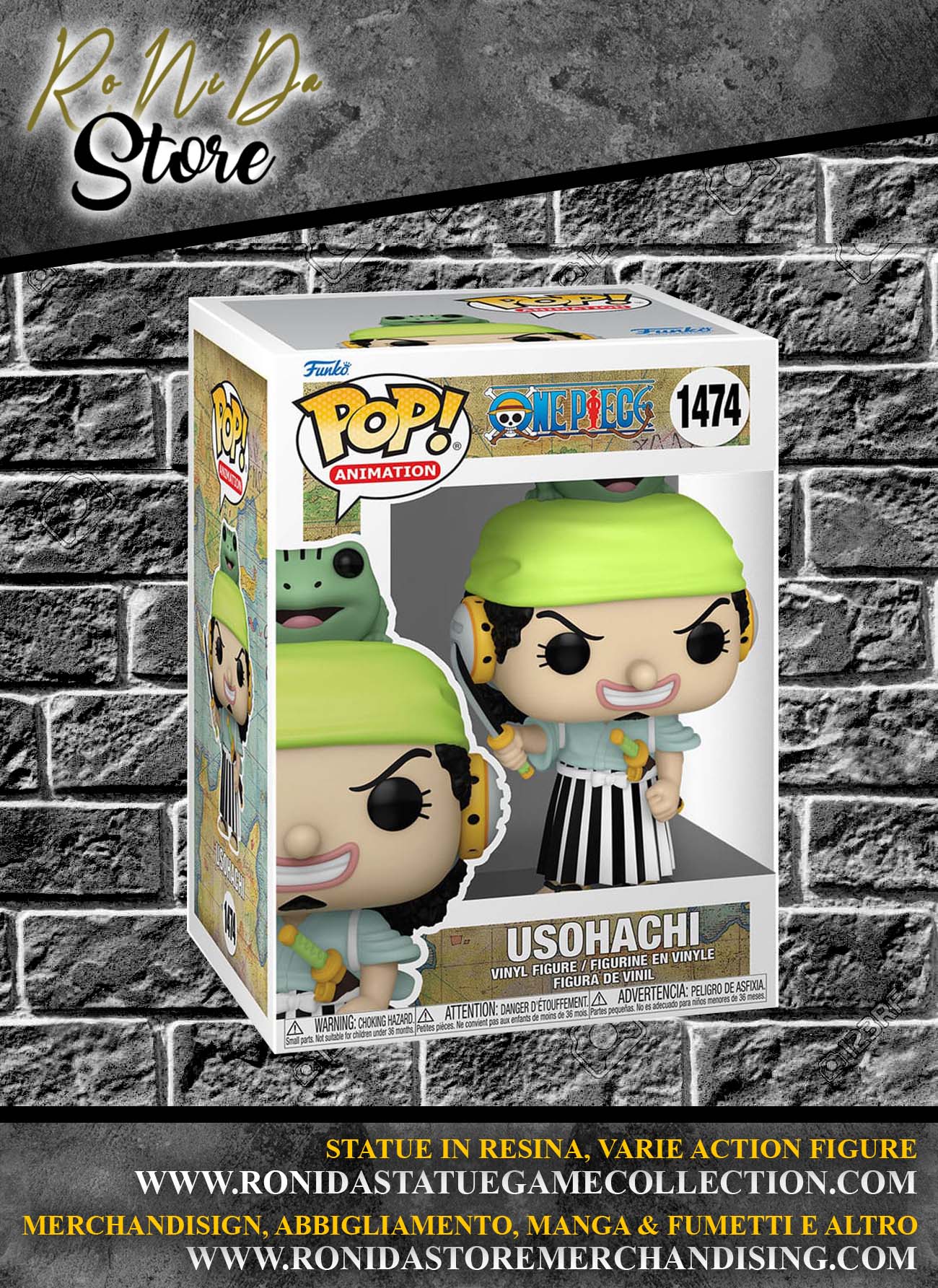 One Piece POP! Usohachi Plus Animation Vinyl Figure 1474
