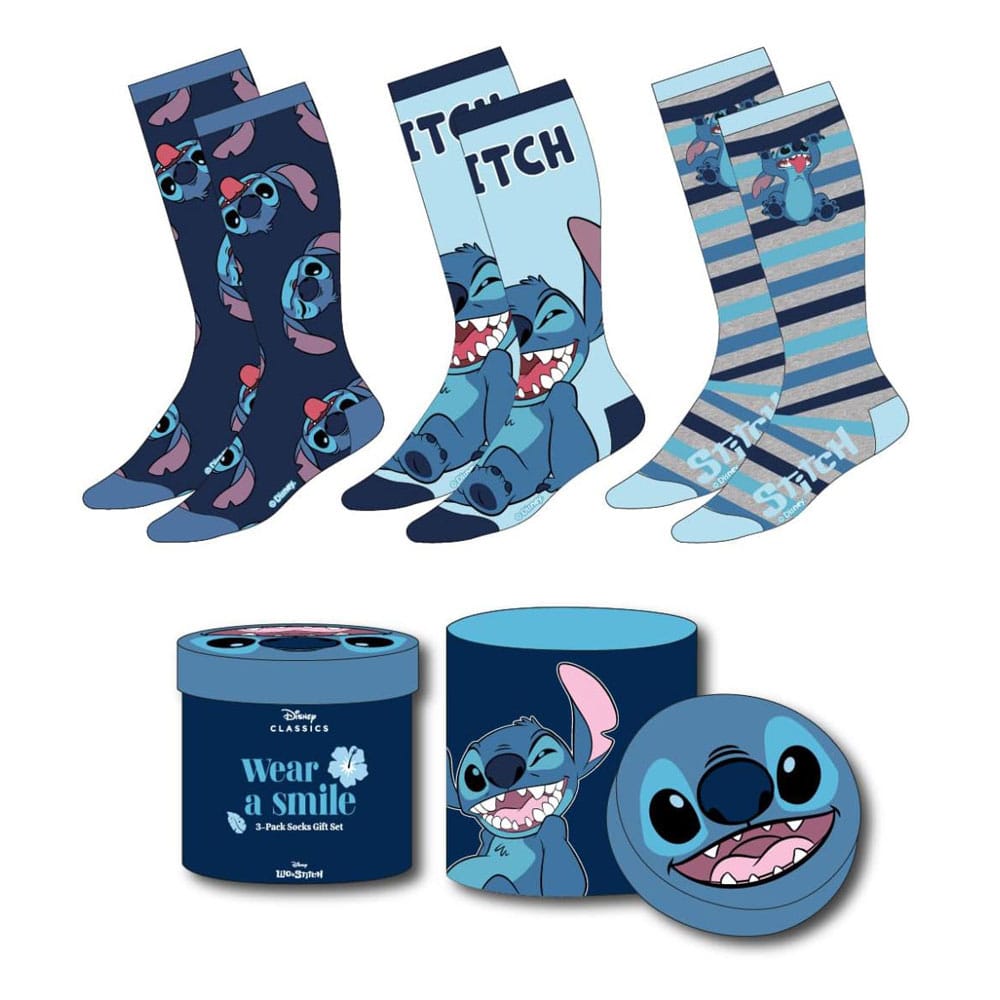 Lilo & Stitch Socks 3-Pack Crazy Stitch 36-43 Calzature Lilo & Stitch