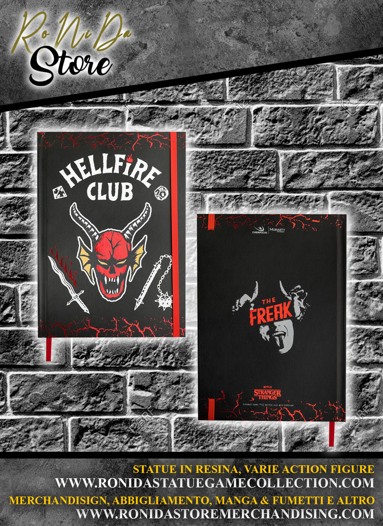 Stranger Things Notebook Hell Fire Club