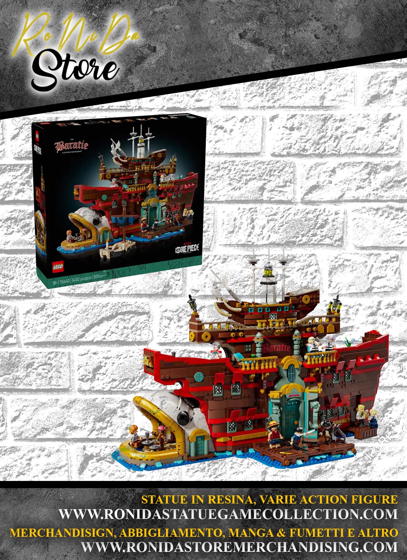 LEGO - ONE PIECE BARATIE, IL RISTORANTE GALLEGGIANTE