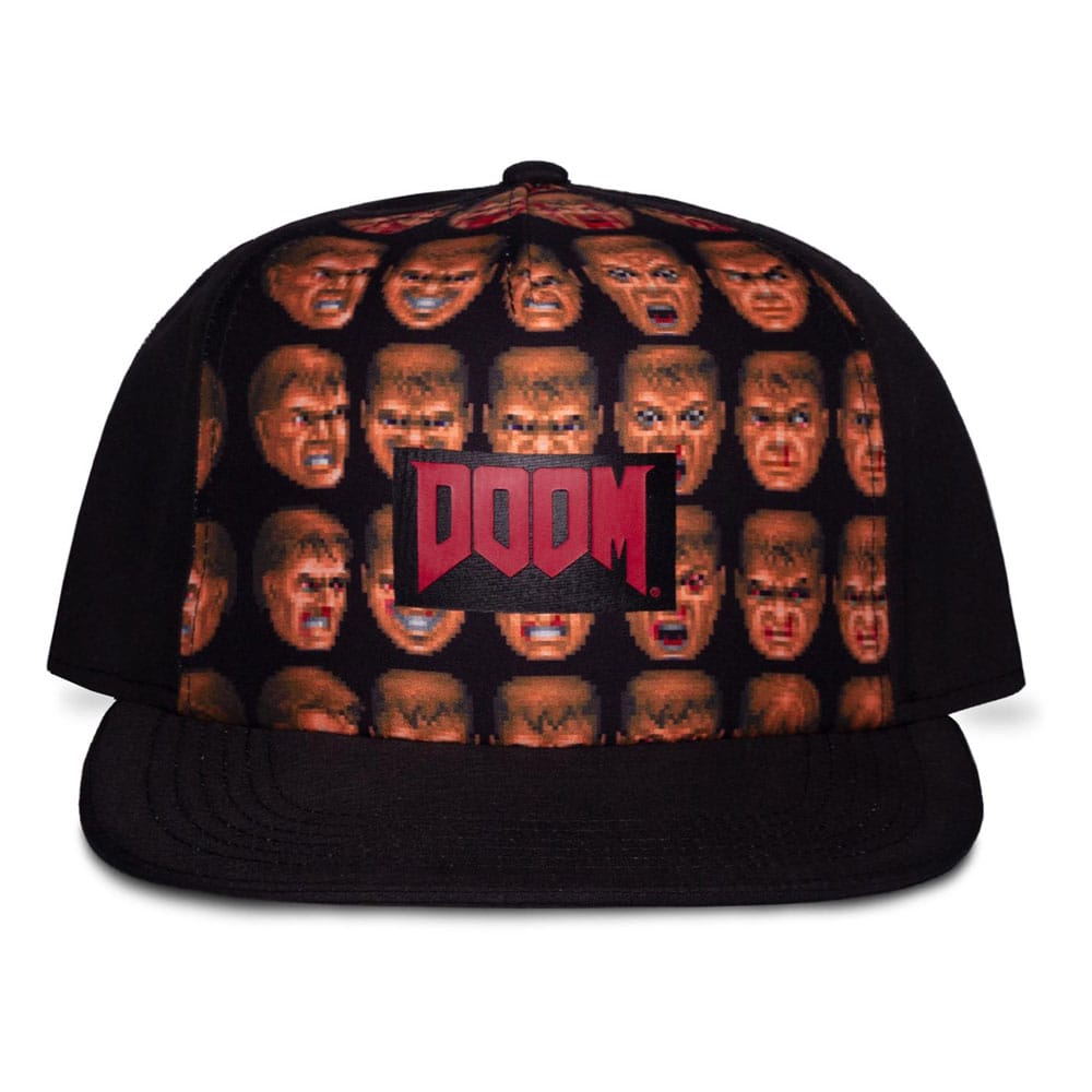 Doom Snapback Doom Faces Background Capelli Doom