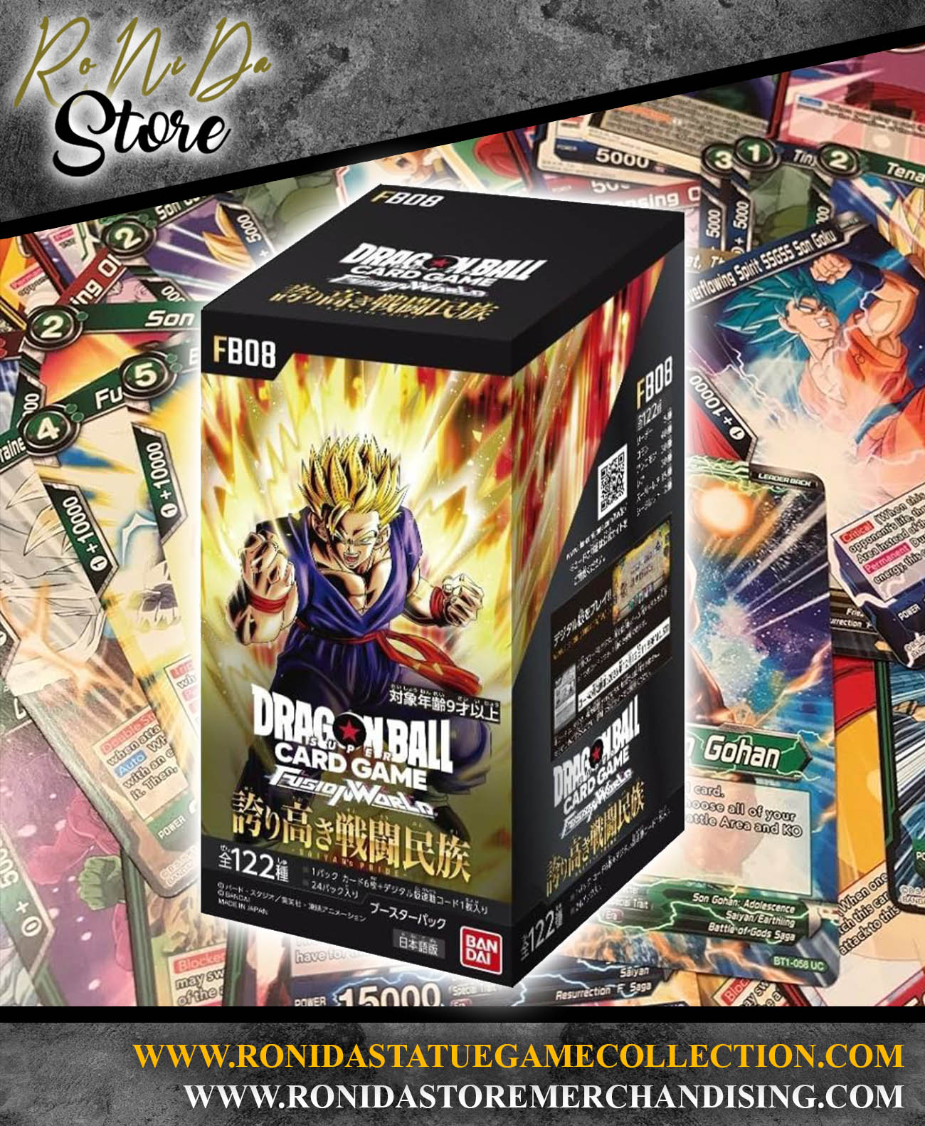 Dragon Ball Fusion World FB08 Saiyan’s Pride – 24 Buste – JAP