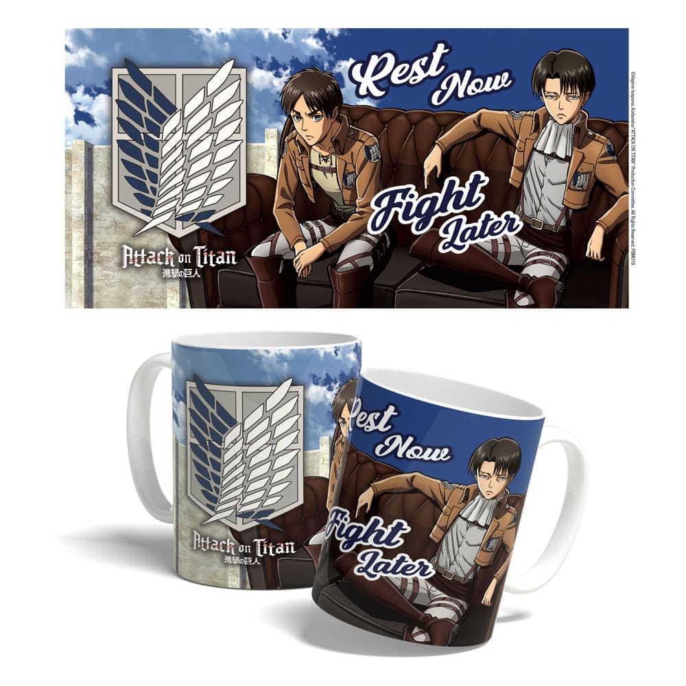 Attack on Titan Mug Titan Coffee Break Time