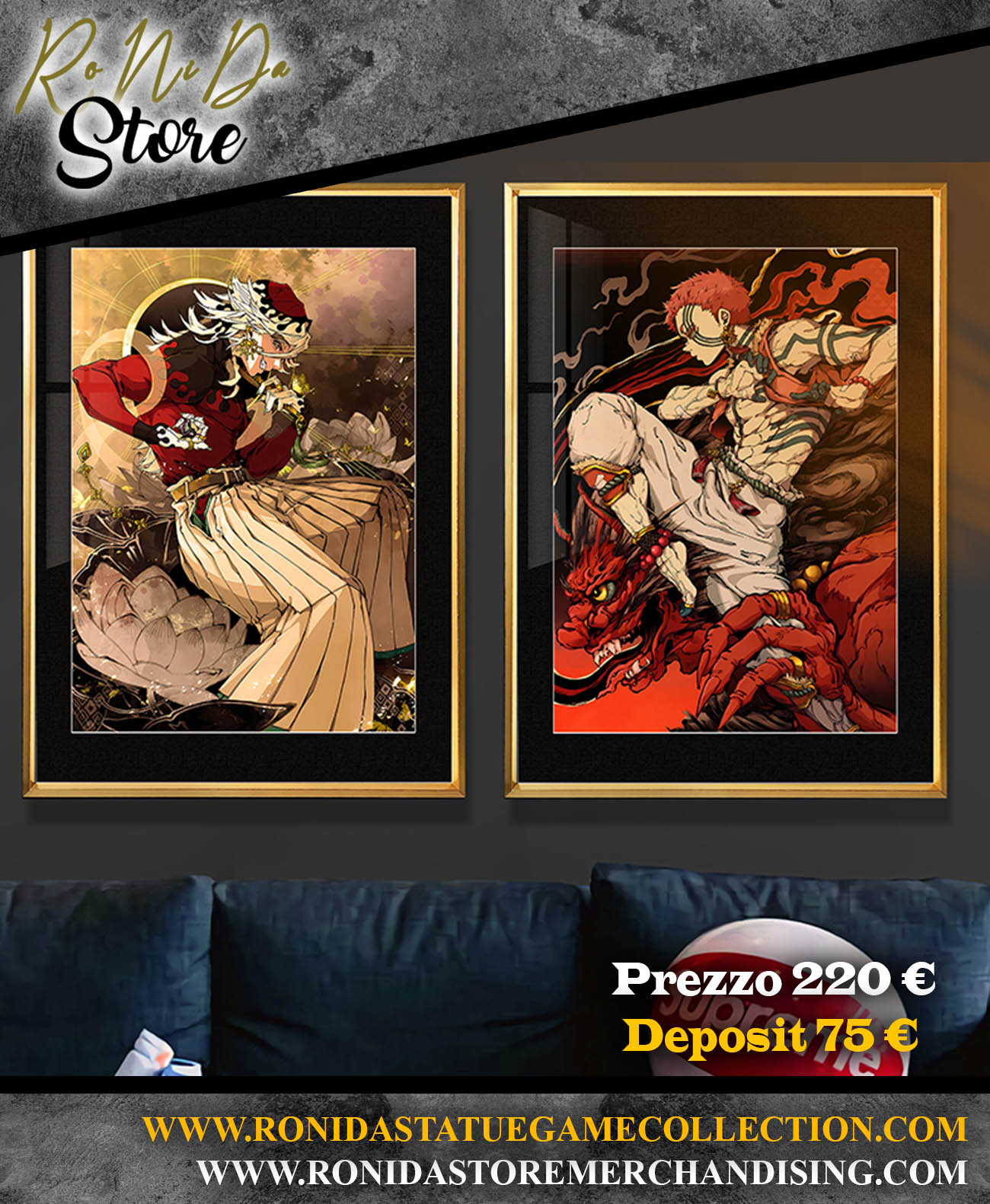 BBD Studio - Demon Slayer Tanjirou & Nezuko / Agatsuma & Inosuke / Akaza & Douma / Laser Phantom Color Artwork Combo