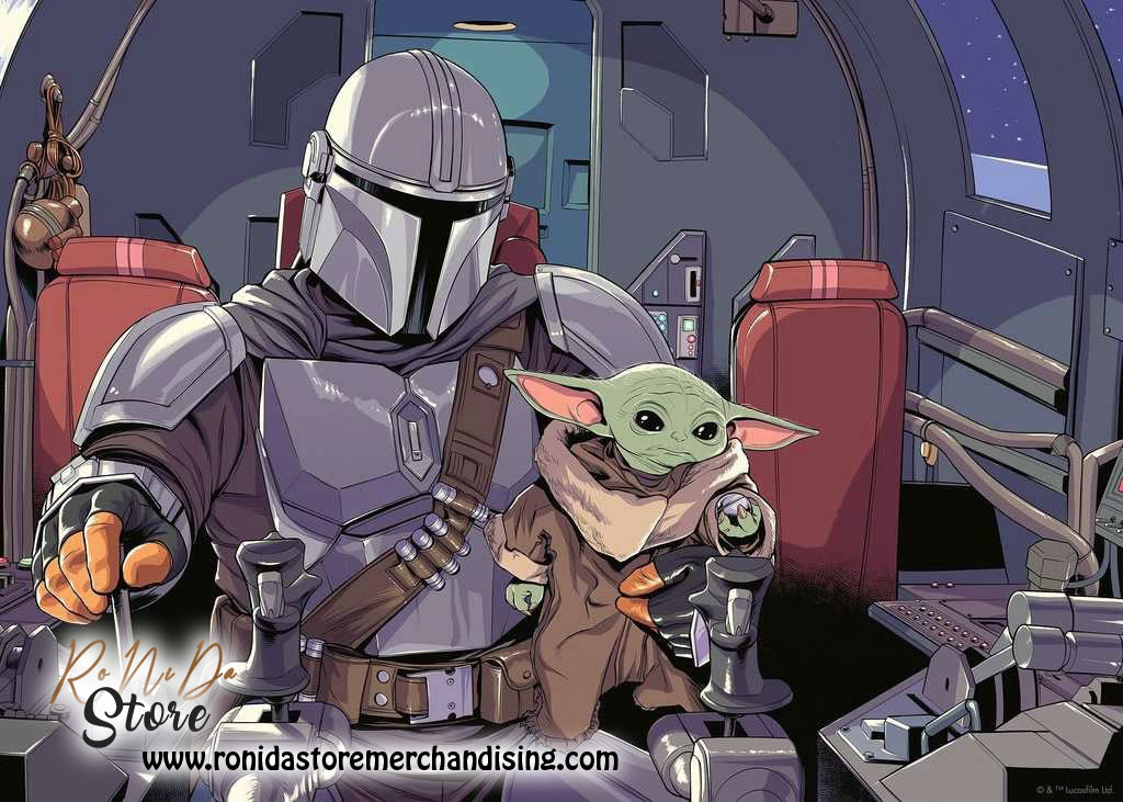 Star Wars The Mandalorian Jigsaw Puzzle Cartoon (1000 pieces)