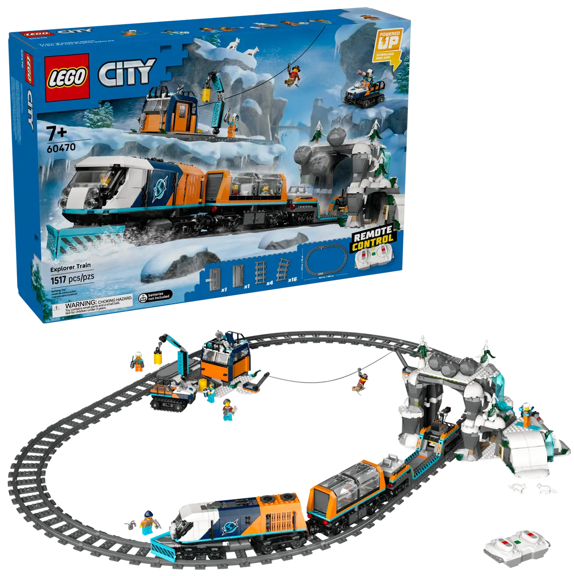 LEGO - CITY TRAINS - TRENO ESPRESSO ARTICO DEGLI ESPLORATORI