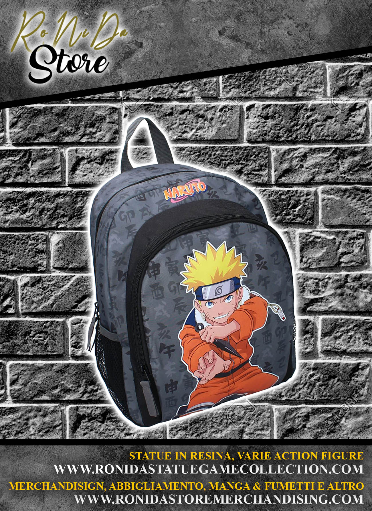 Naruto Backpack The Greatest Ninja Team 35 cm Borse Naruto