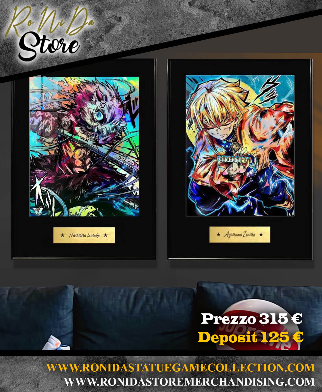 BBD Studio - Demon Slayer Tanjirou & Nezuko / Agatsuma & Inosuke / Akaza & Douma / Laser Phantom Color Artwork Combo