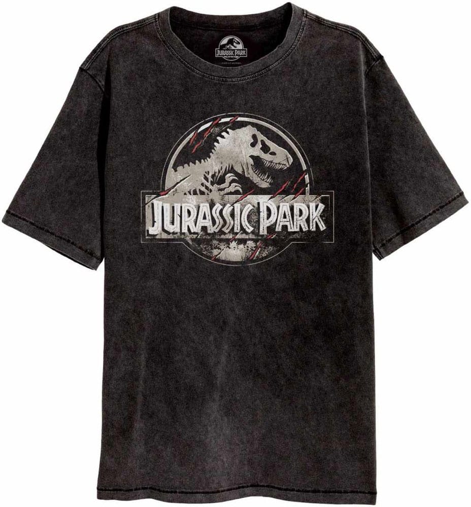 Jurassic Park T-Shirt Scratched Logo Official