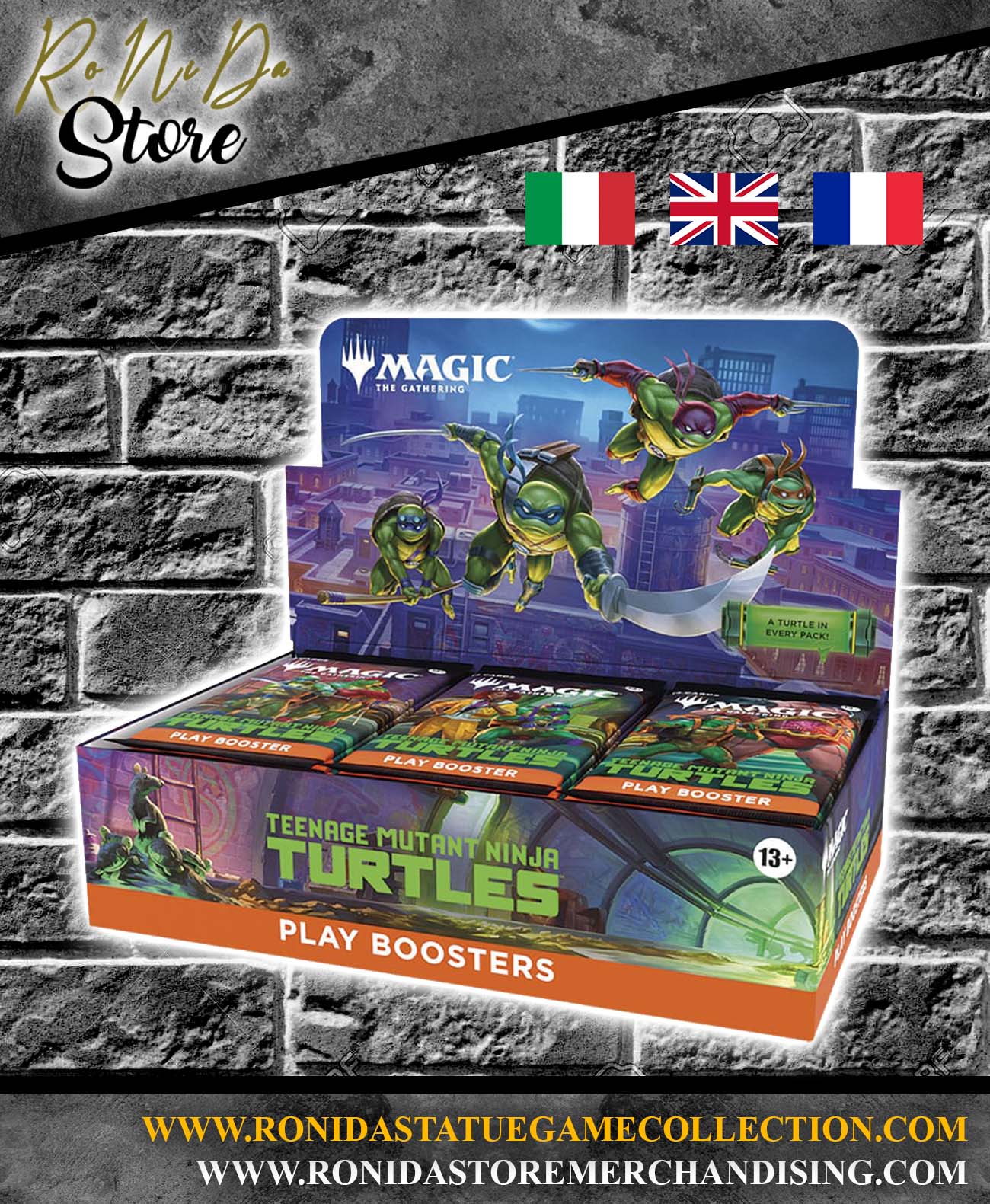 Magic the Gathering Teenage Mutant Ninja Turtles Play Booster Display ITA / ENG / FR