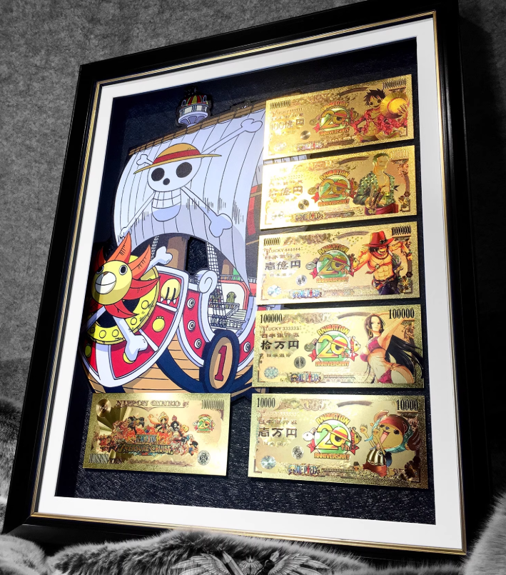 BBD Studio - Naruto / One Piece / Dragon Ball Commemorative Gold Foil Banknote 3D Collectible Artwork