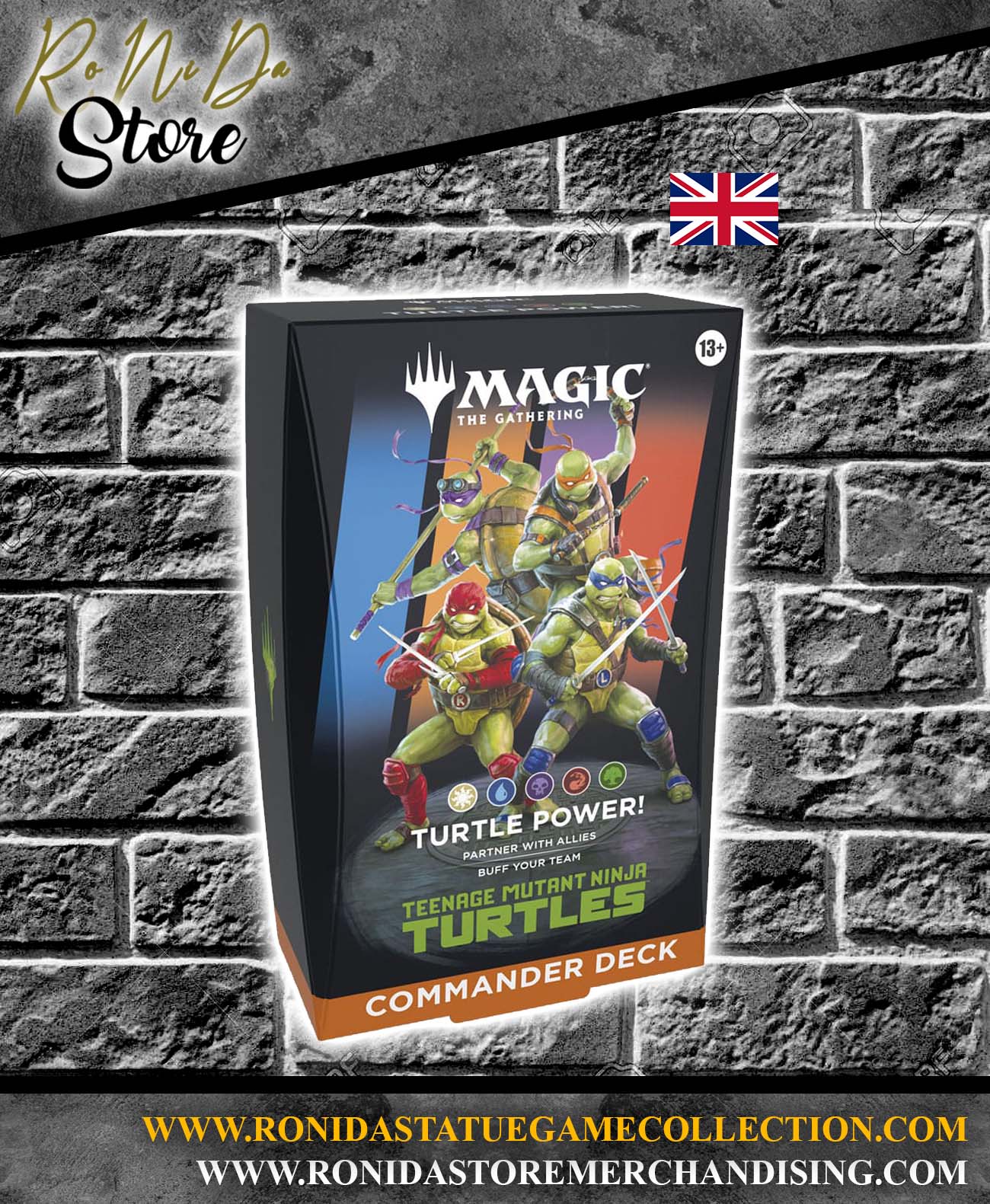 Magic the Gathering Teenage Mutant Ninja Turtles Commander Decks Case / ENG 