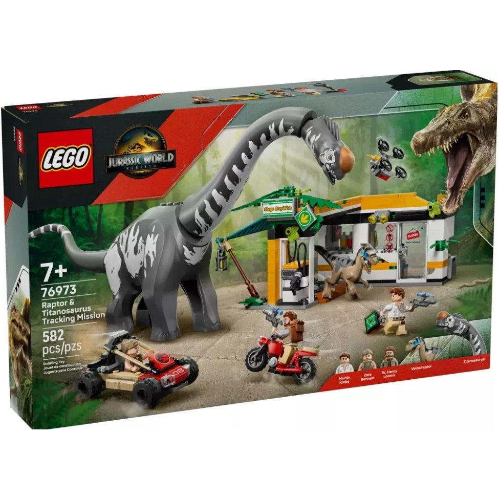 LEGO - JURASSIC WORLD - JURASSIC WORLD DINOSAUR AND VEHICLE