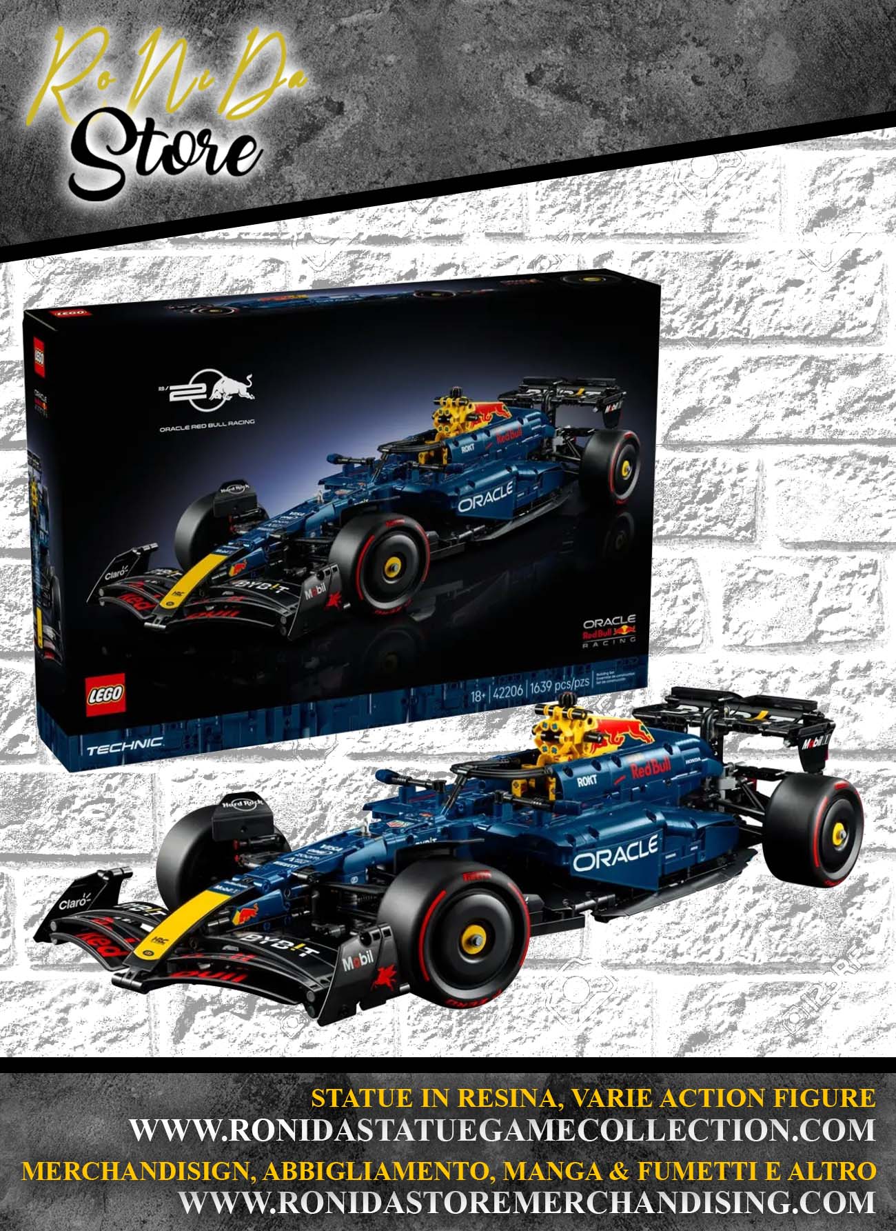 LEGO TECHNIC - MONOPOSTO F1 ORACLE RED BULL RACING