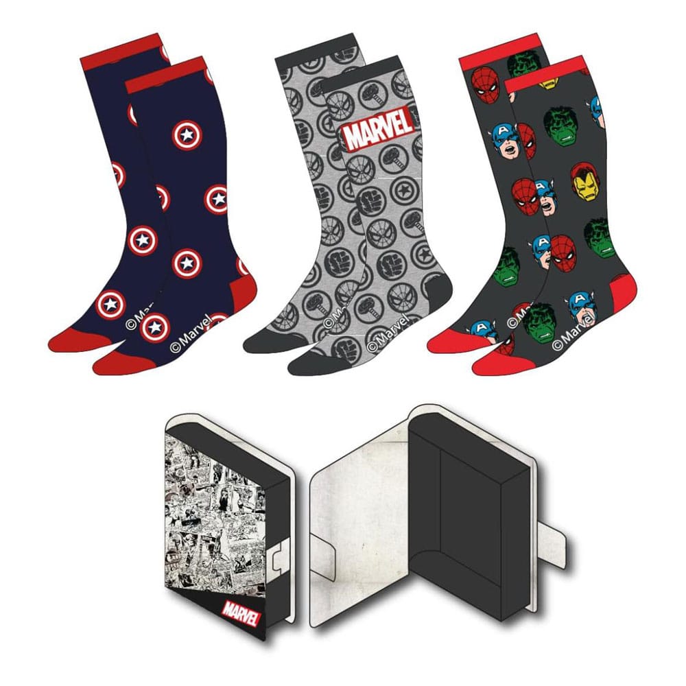 Marvel Socks 3-Pack 38-45 Calzature Marvel
