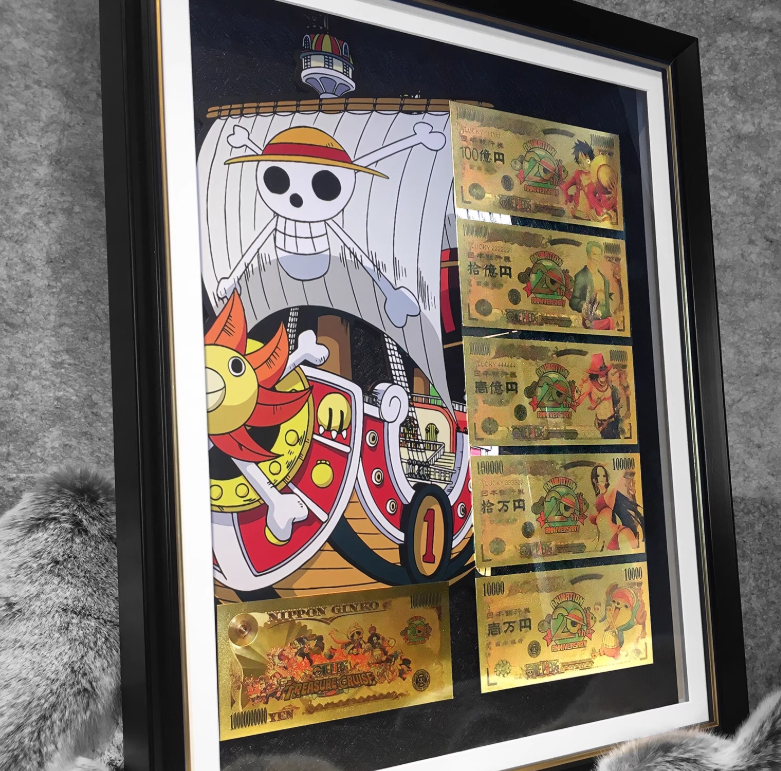 BBD Studio - Naruto / One Piece / Dragon Ball Commemorative Gold Foil Banknote 3D Collectible Artwork