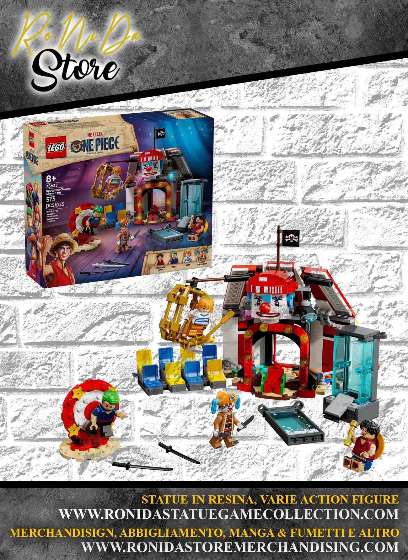 LEGO - ONE PIECE LA TENDA DEL CIRCO DI BAGY IL CLOWN