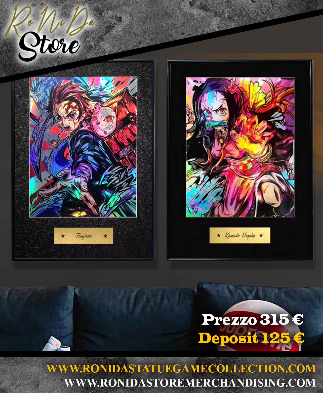 BBD Studio - Demon Slayer Tanjirou & Nezuko / Agatsuma & Inosuke / Akaza & Douma / Laser Phantom Color Artwork Combo